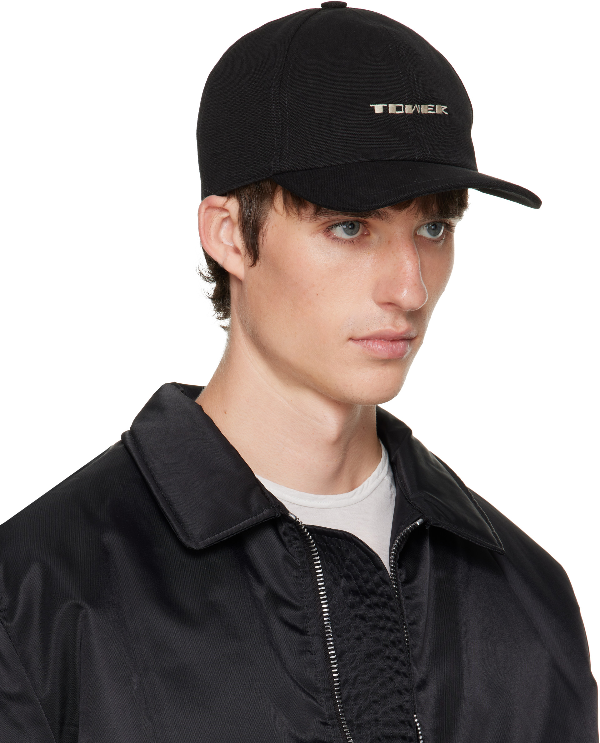 新品タグ付き Rick Owens ベースボールキャップ ブラック Rick Owens DRKSHDW: ブラック Tower エンブロイダリー ベースボール