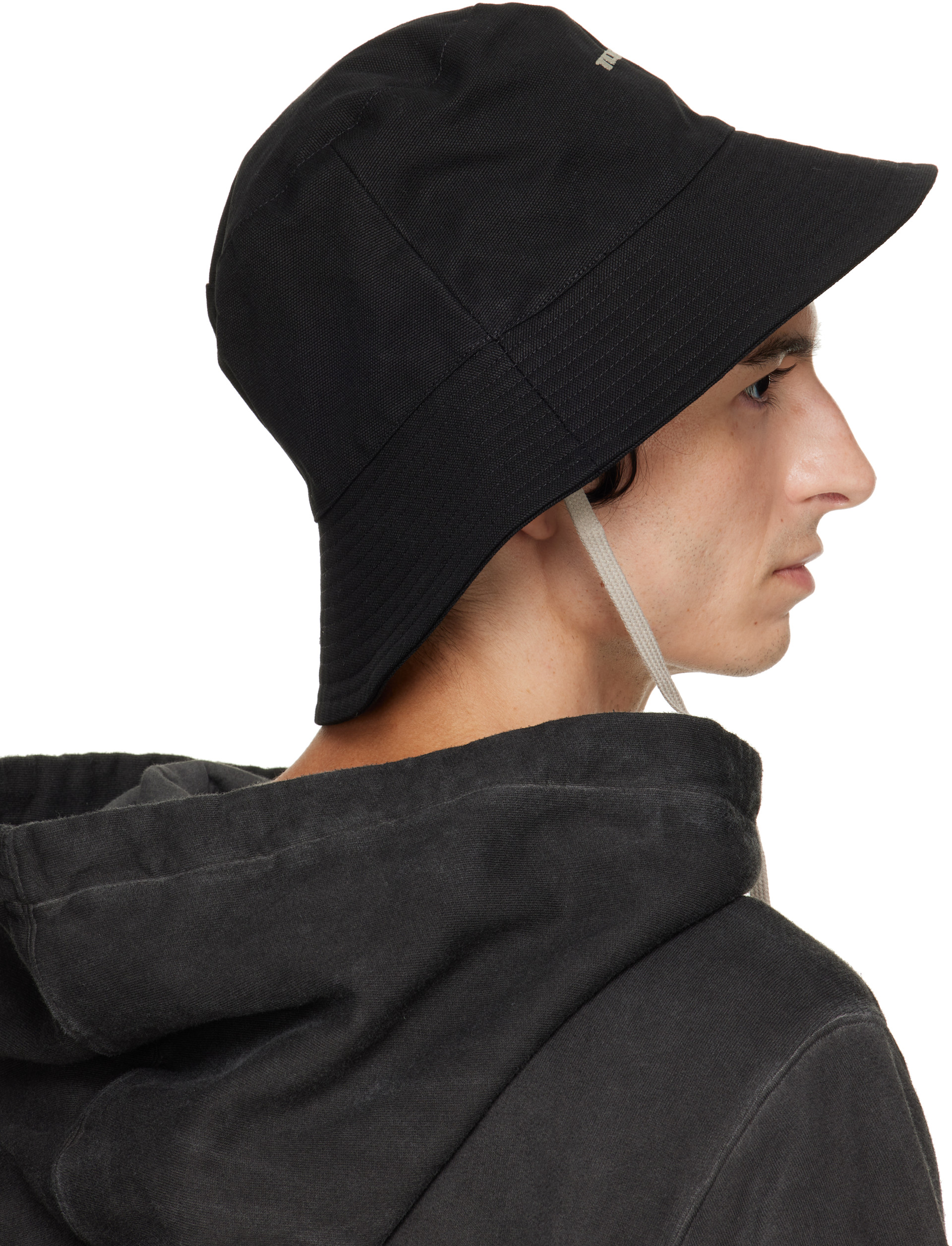 Rick Owens DRKSHDW: ブラック 'Tower' バケットハット | SSENSE 日本