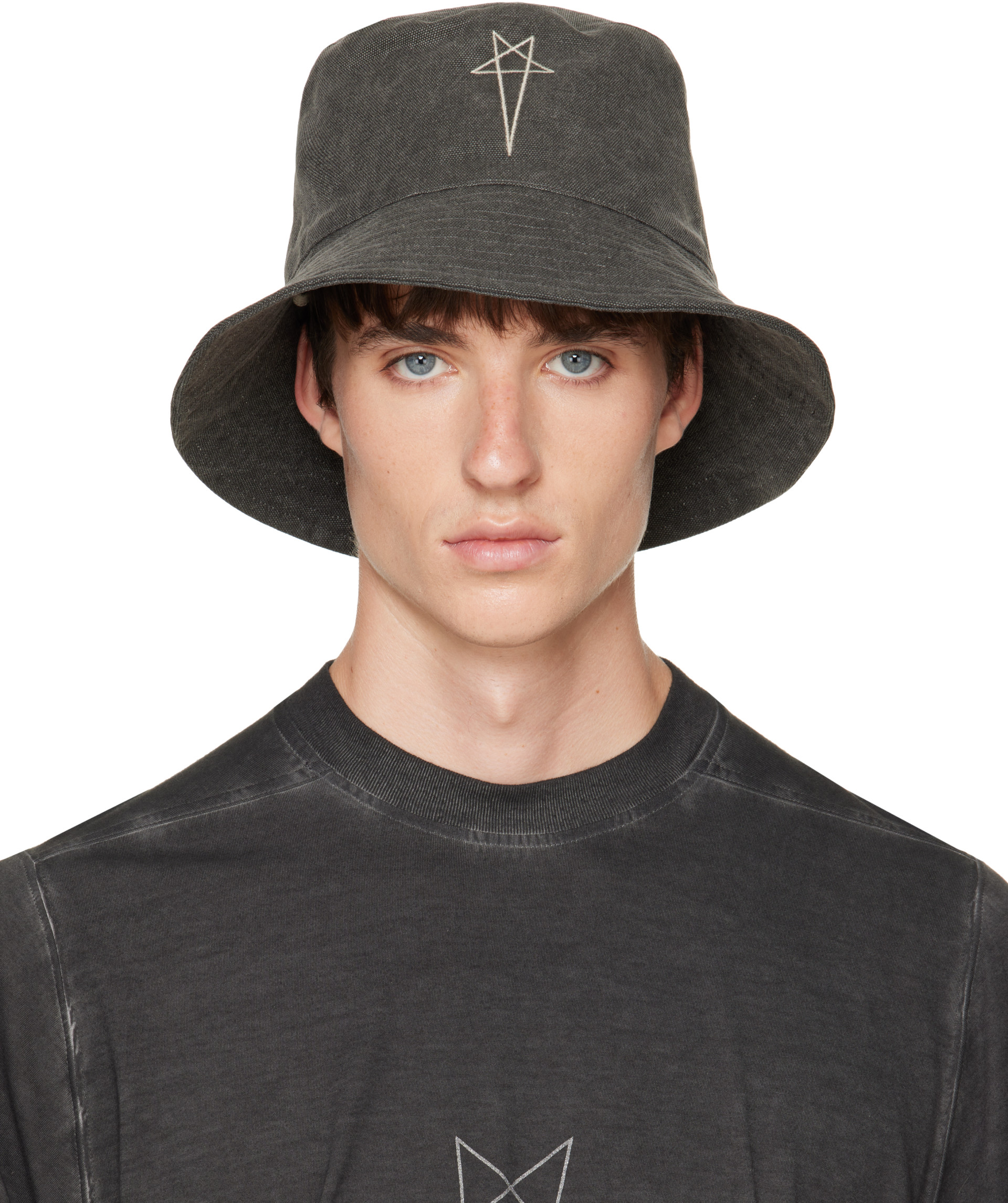 Rick Owens DRKSHDW: Gray Tower Gilligan Bucket Hat | SSENSE Australia