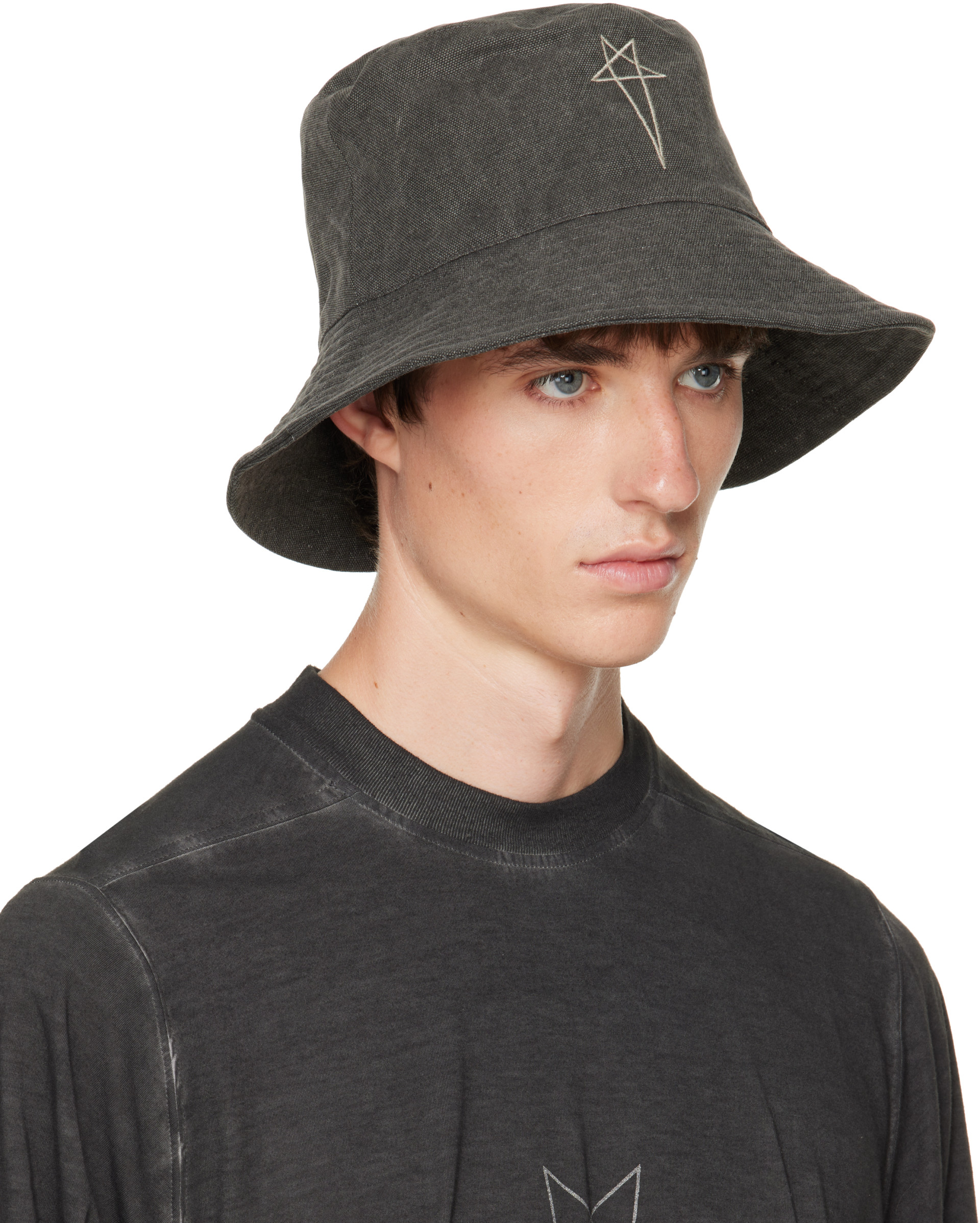 Rick Owens DRKSHDW: グレー Tower Gilligan バケットハット | SSENSE 日本