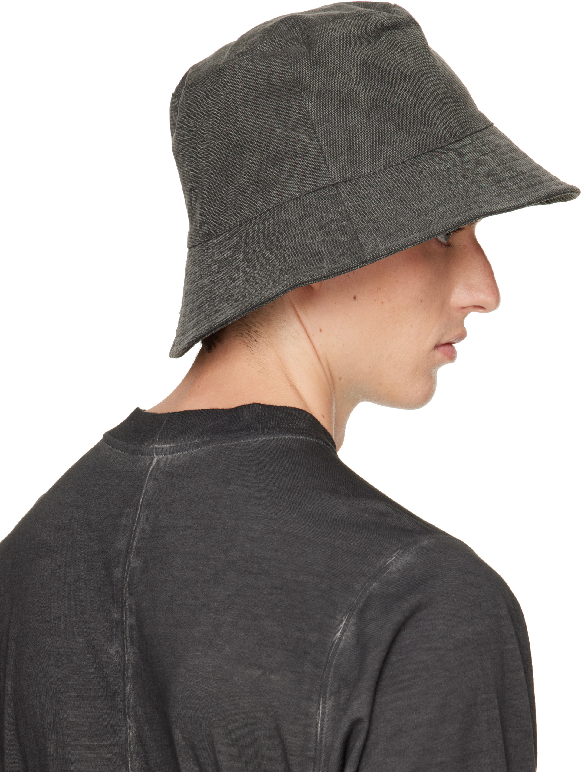 Rick Owens DRKSHDW: グレー Tower Gilligan バケットハット | SSENSE 日本