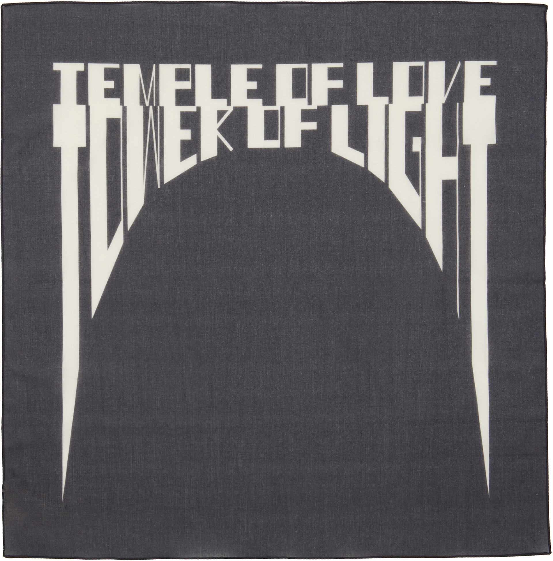 Rick Owens DRKSHDW: ブラック Tower 'Tower Of Love' Bandana