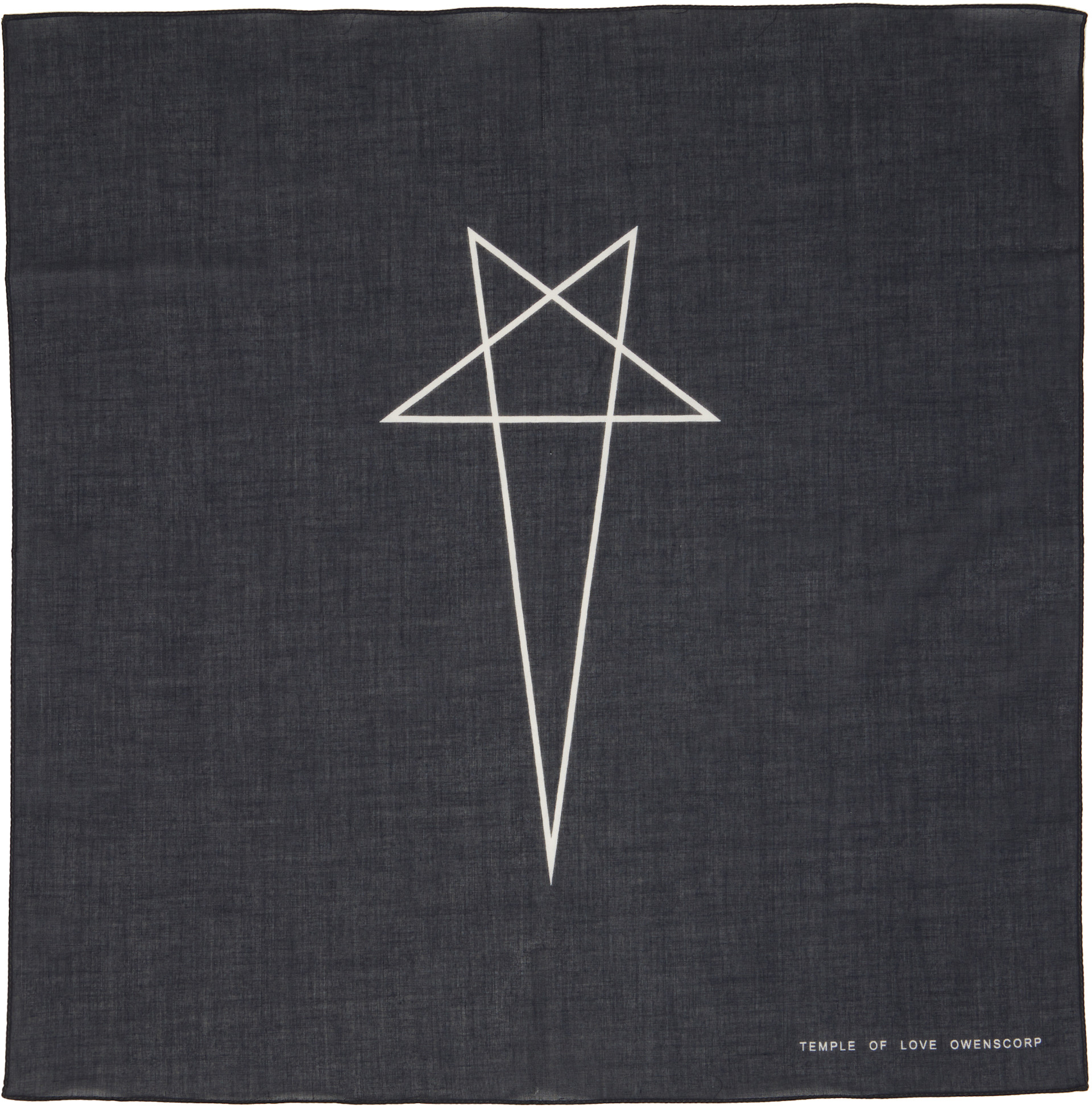Rick Owens DRKSHDW: Black Tower Penta Bandana Scarf | SSENSE