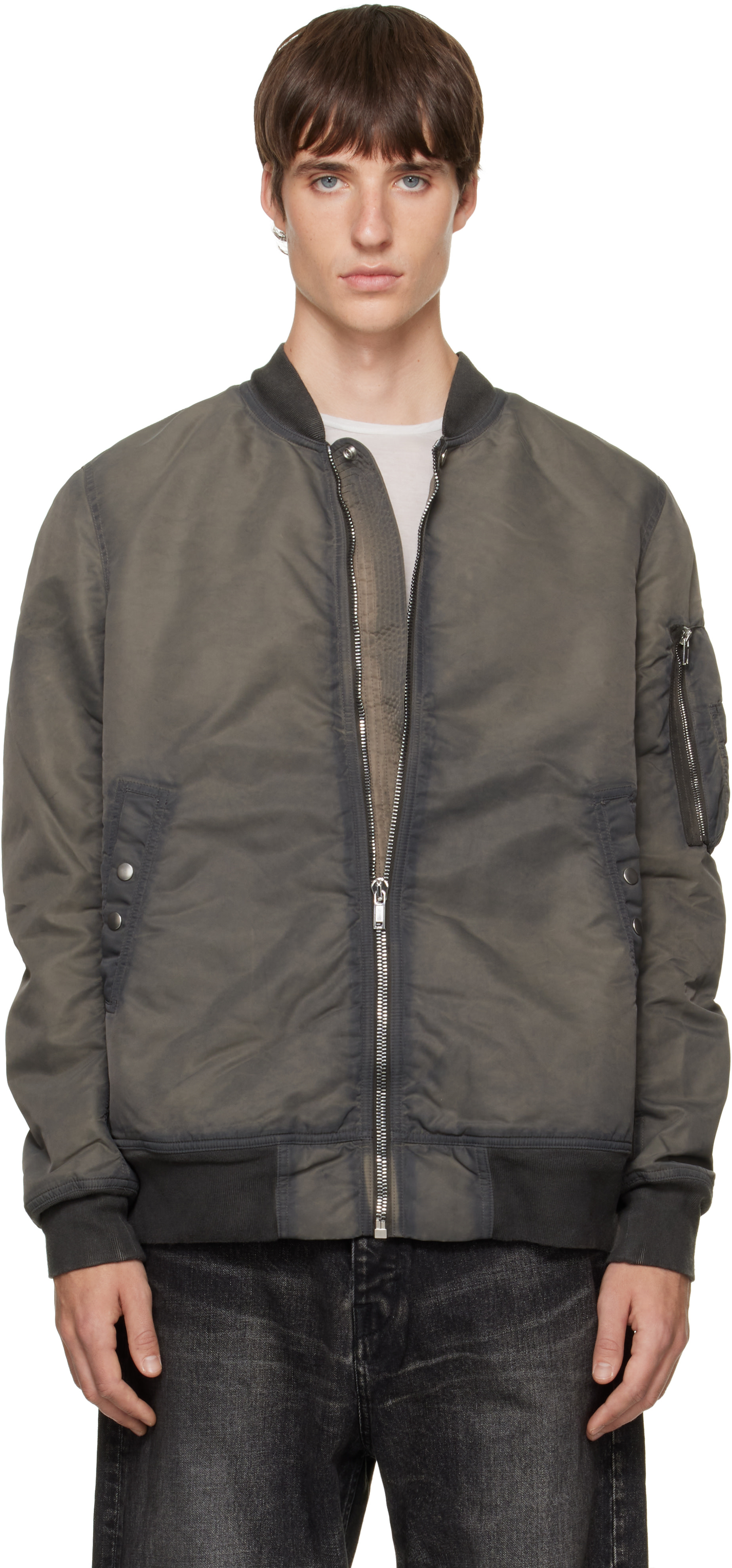 Rick Owens DRKSHDW - Gray Tower Classic Flight Jacket