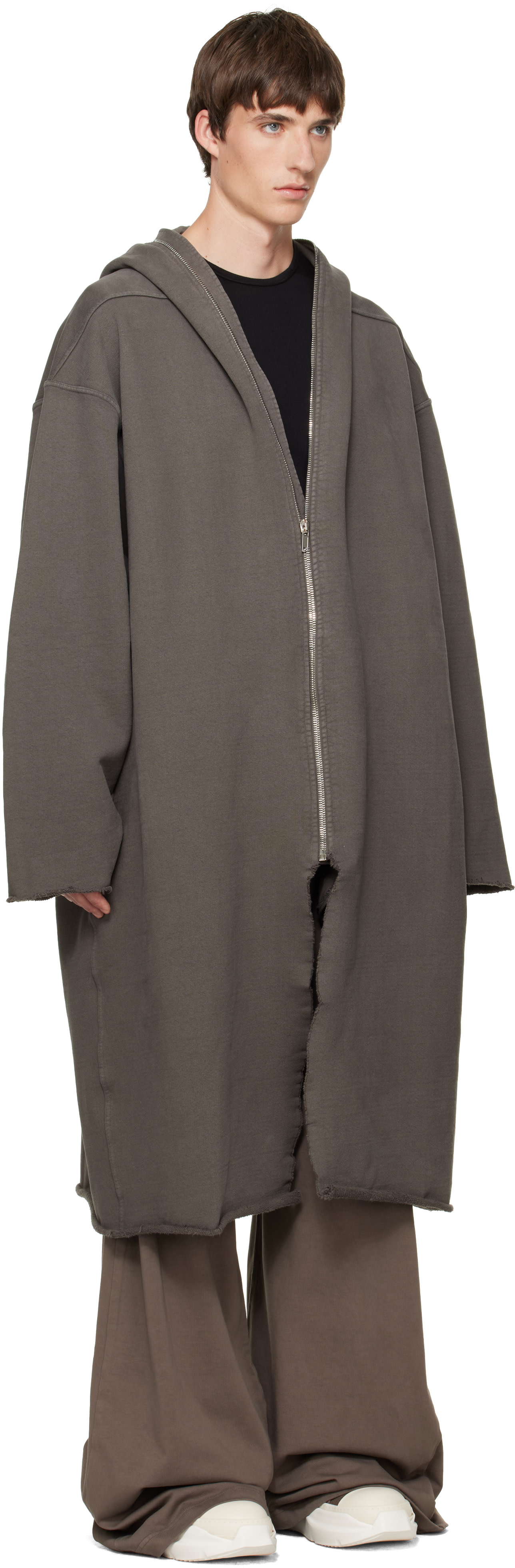 Rickowens コート Rick Owens DRKSHDW: トープ Tower Wide マックコート | SSENSE 日本