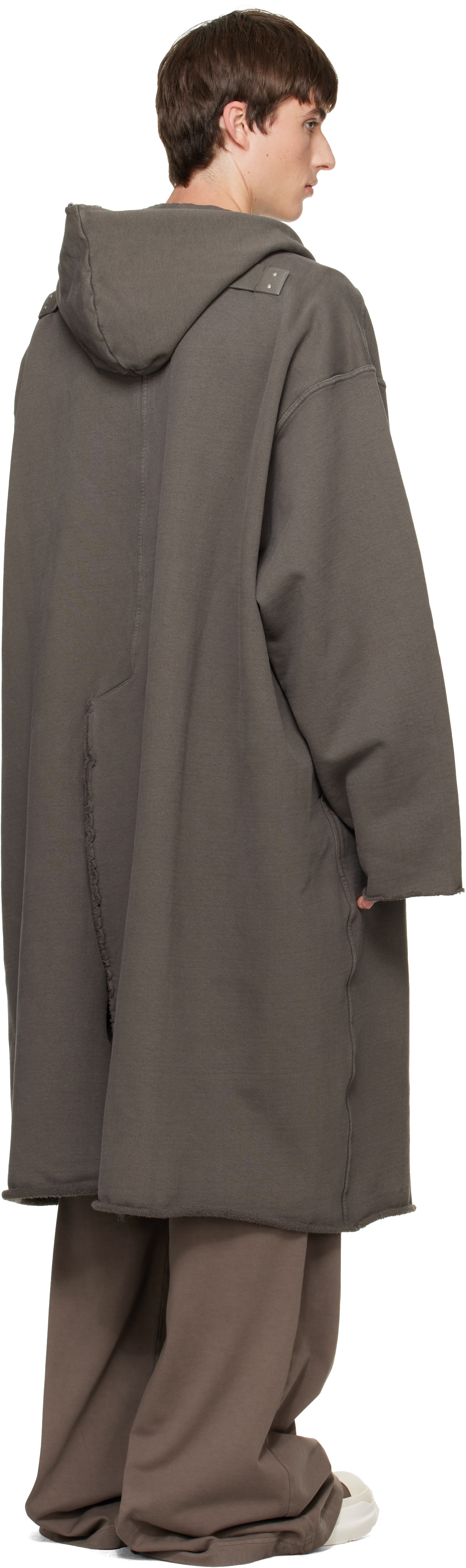 Rick Owens DRKSHDW: トープ Tower Wide マックコート | SSENSE 日本
