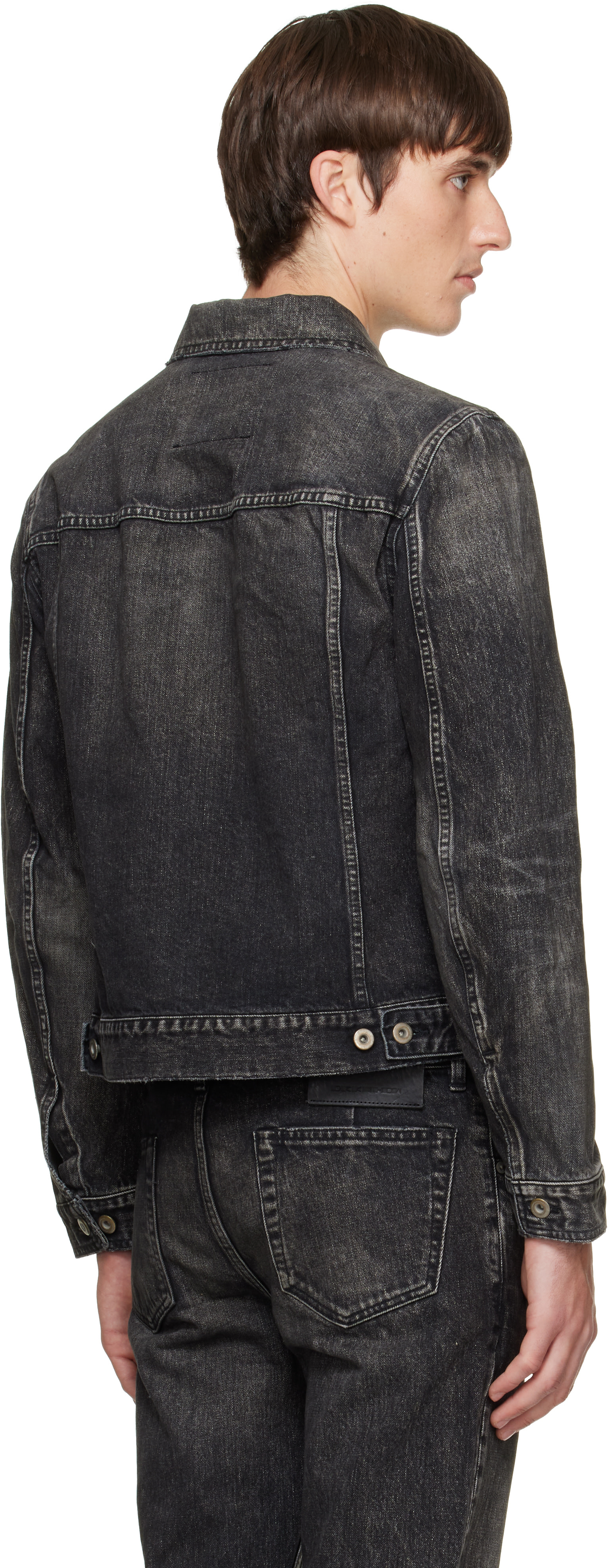 Rick Owens DRKSHDW: ブラック Tower Stargroves デニムジャケット