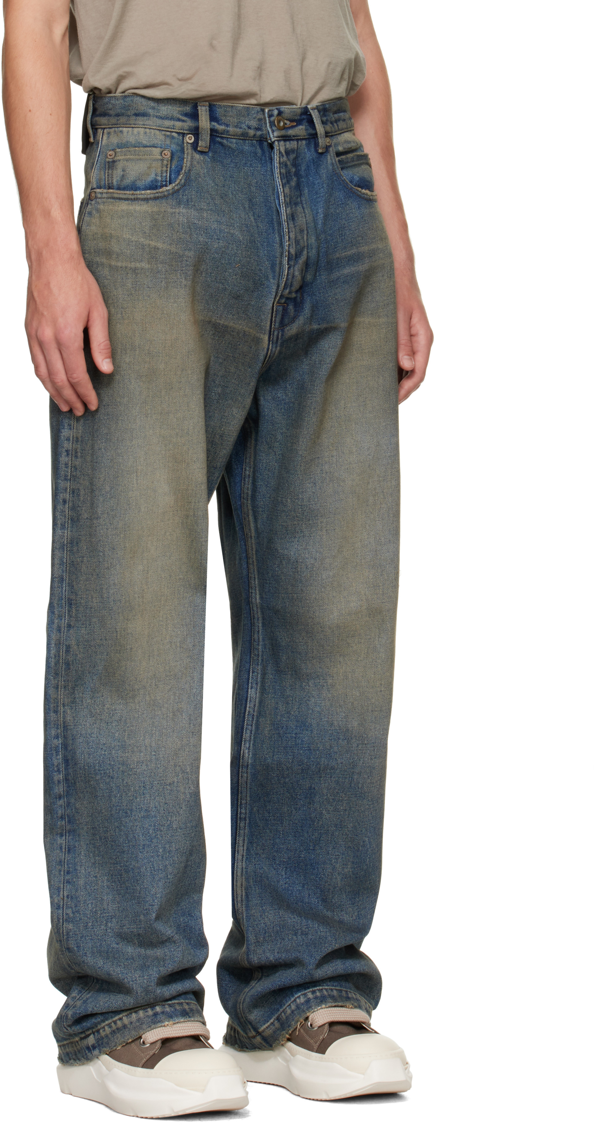 Rick Owens DRKSHDW - ブルー Tower Strobe ジーンズ