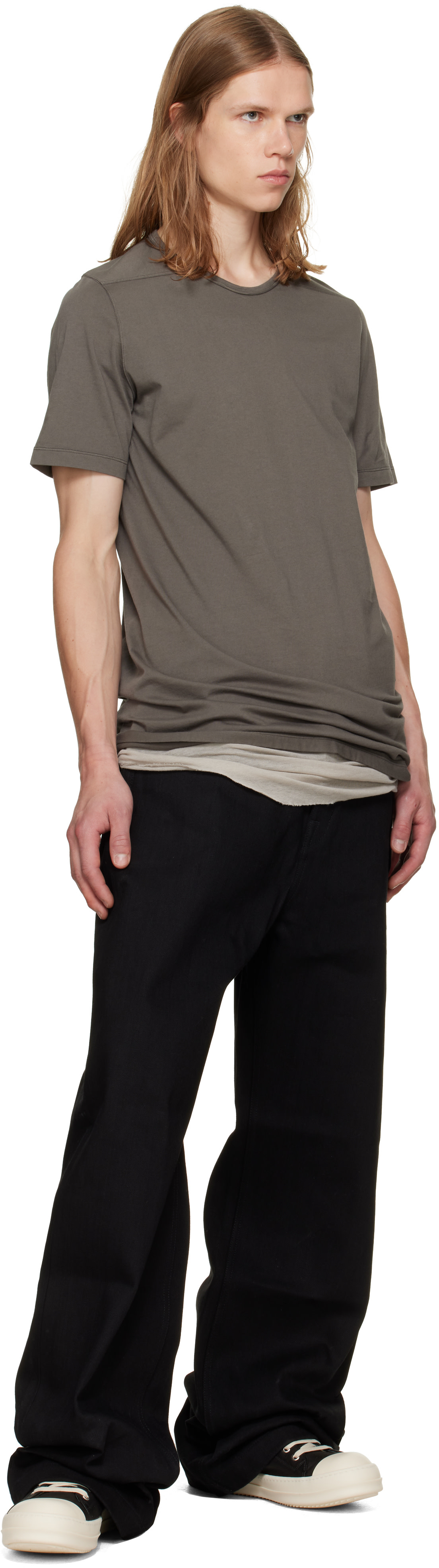 Rick Owens Drkshdw - 블랙 타워 스트로브 데님 진