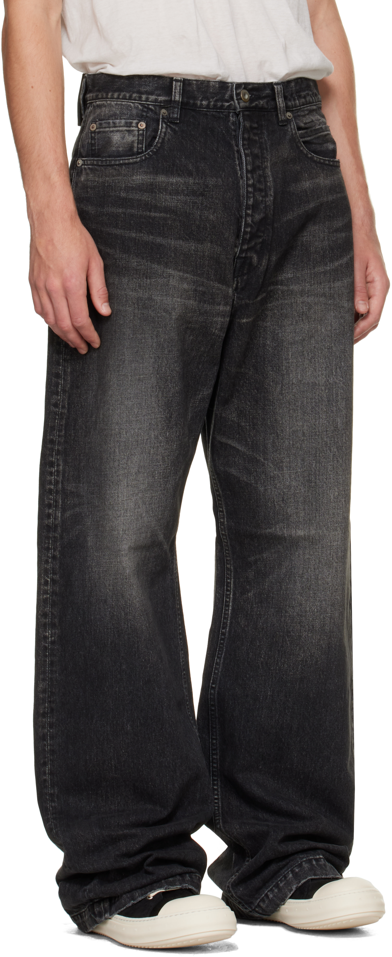 Rick Owens DRKSHDW - ブラック Tower Strobe ジーンズ
