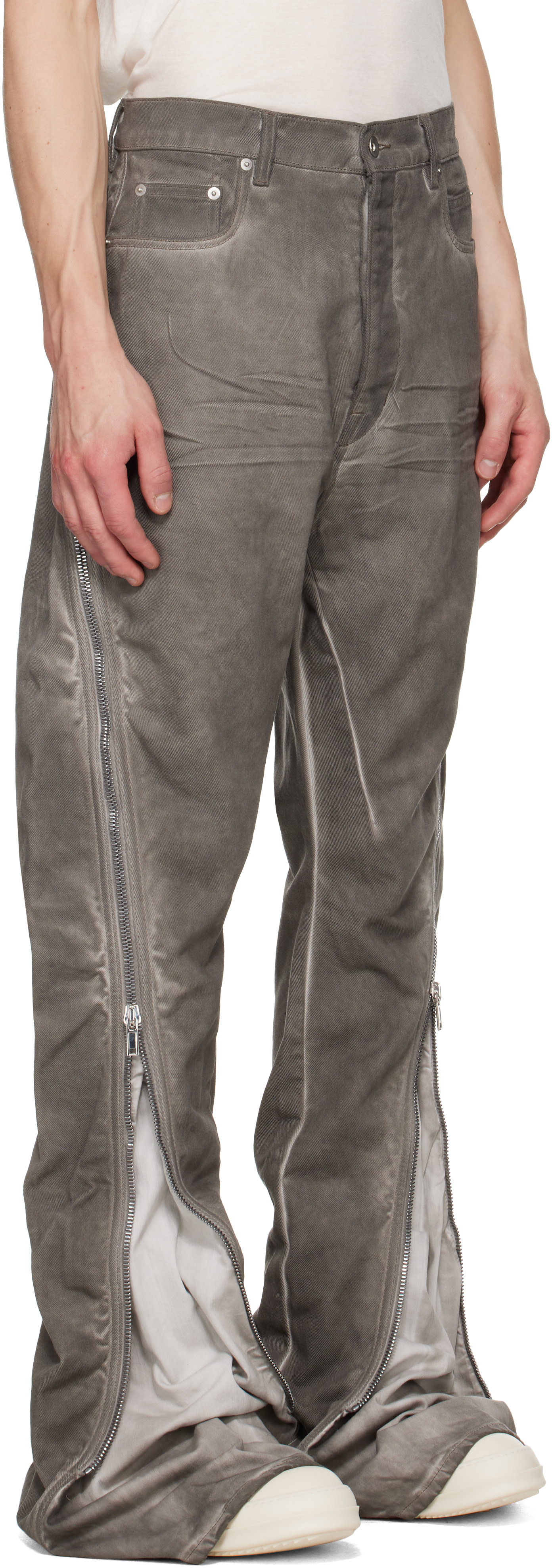 Rick Owens DRKSHDW: グレー Tower Bolan Banana ジーンズ | SSENSE 日本