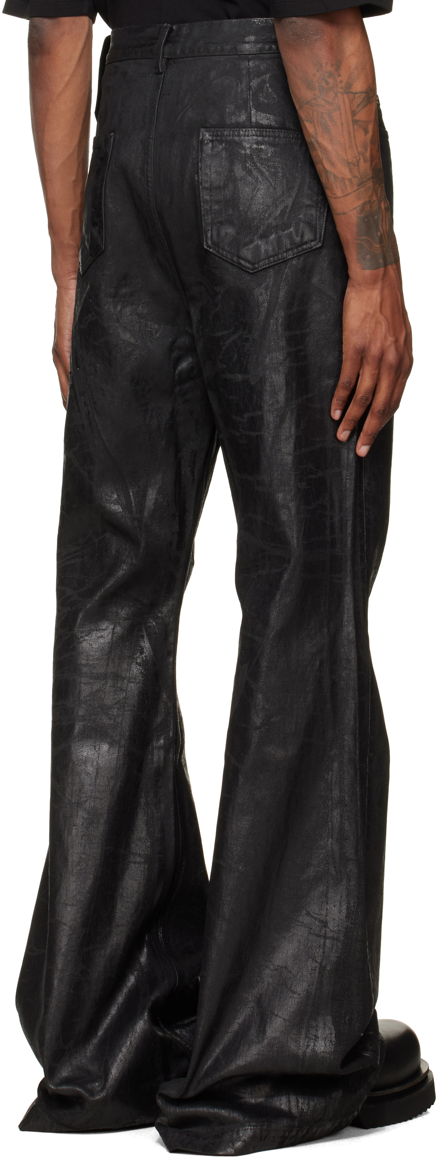 Rick Owens DRKSHDW: ブラック Tower Bolan ブーツカット ジーンズ