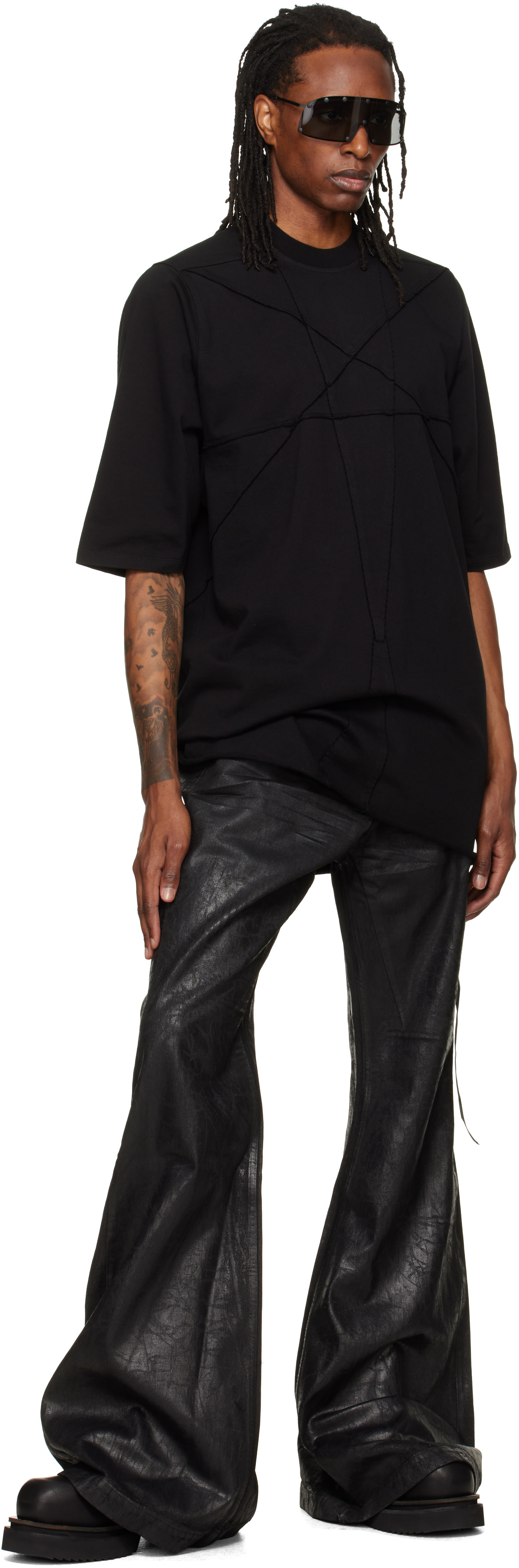 Rick Owens DRKSHDW: ブラック Tower Bolan ブーツカット ジーンズ
