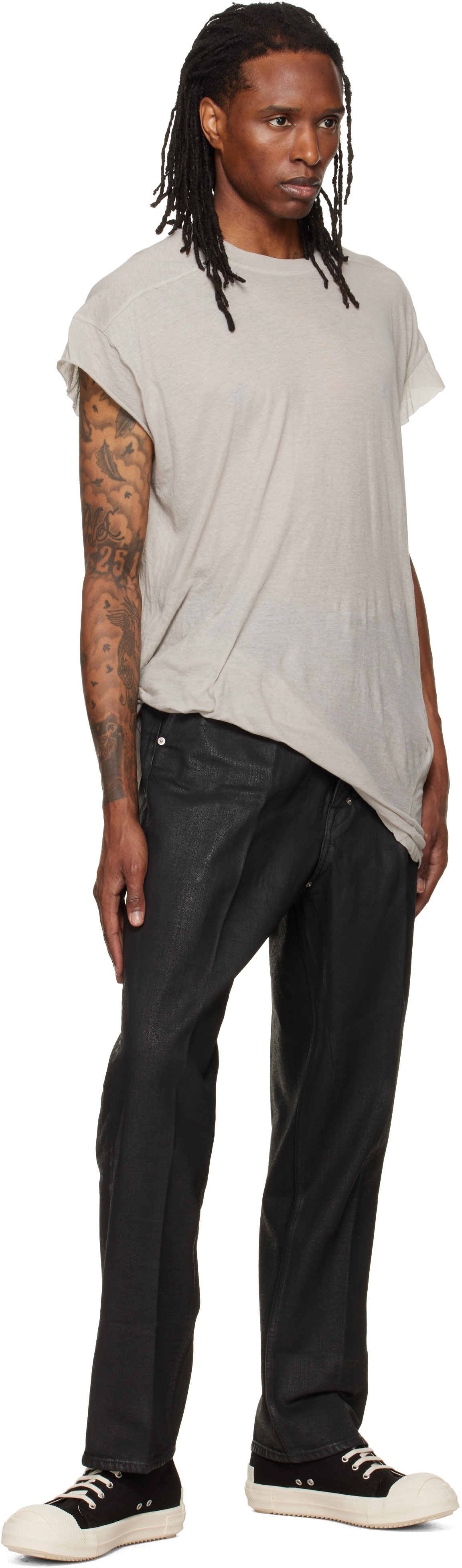 Rick Owens DRKSHDW: Black Tower Joris Jeans | SSENSE