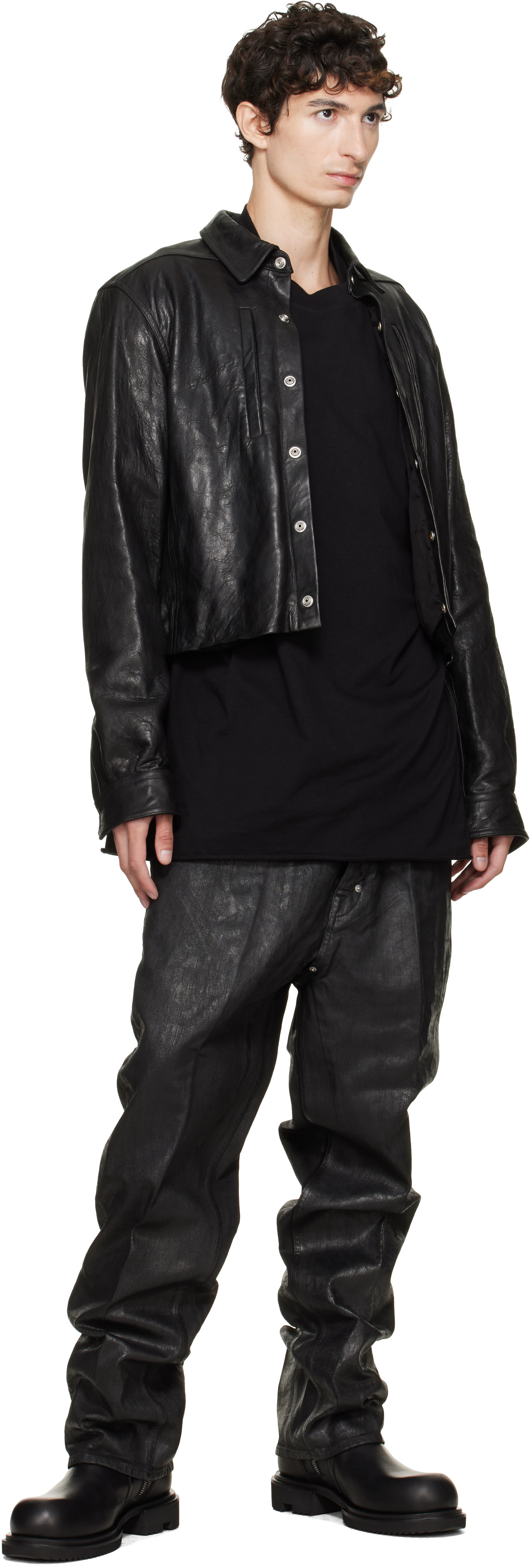 Rick Owens DRKSHDW: ブラック Tower Joris ジーンズ | SSENSE 日本