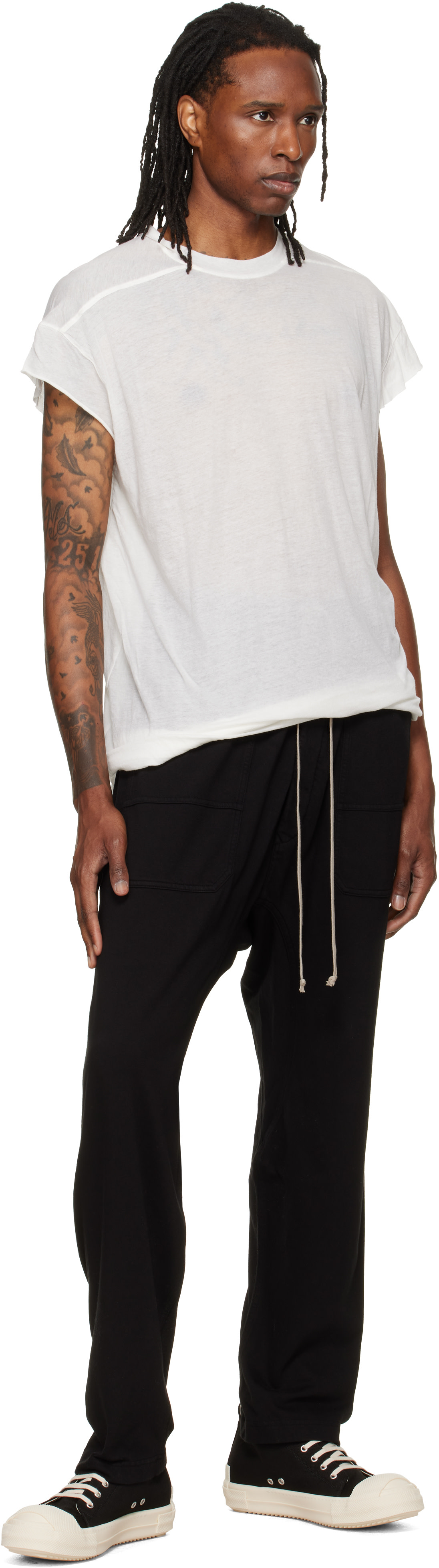 Rick Owens DRKSHDW - ブラック Tower Classic ドローストリング カーゴパンツ