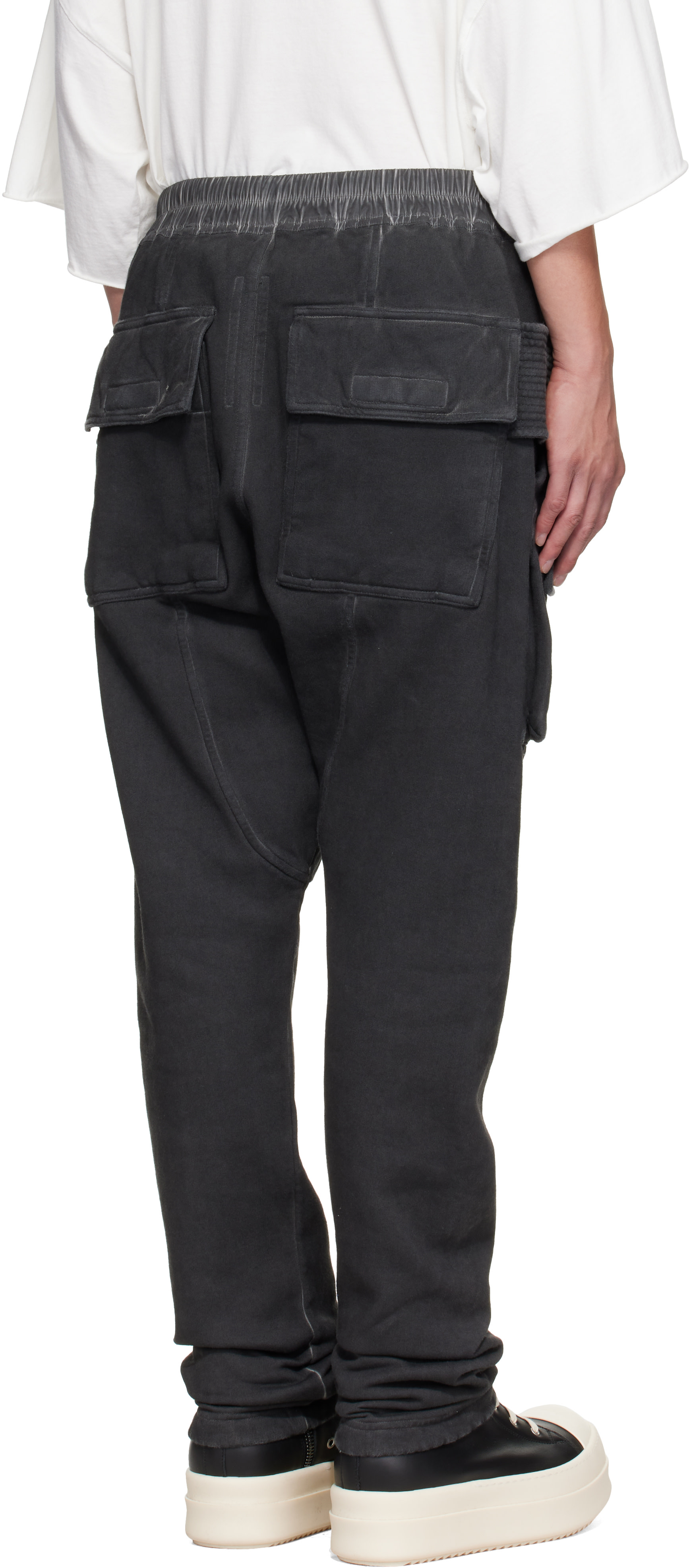 Rick Owens DRKSHDW - Gray Tower Creatch Drawstring Cargo Pants