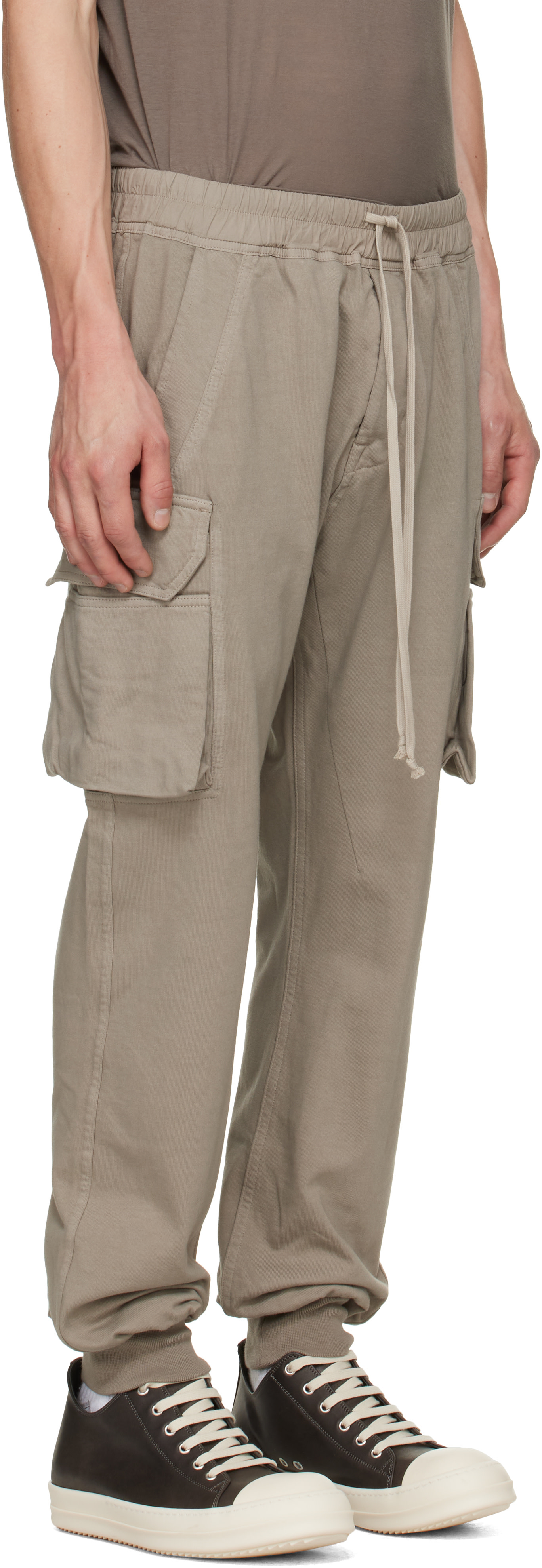 Rick Owens DRKSHDW: トープ Tower Mastodon Cut スウェットパンツ