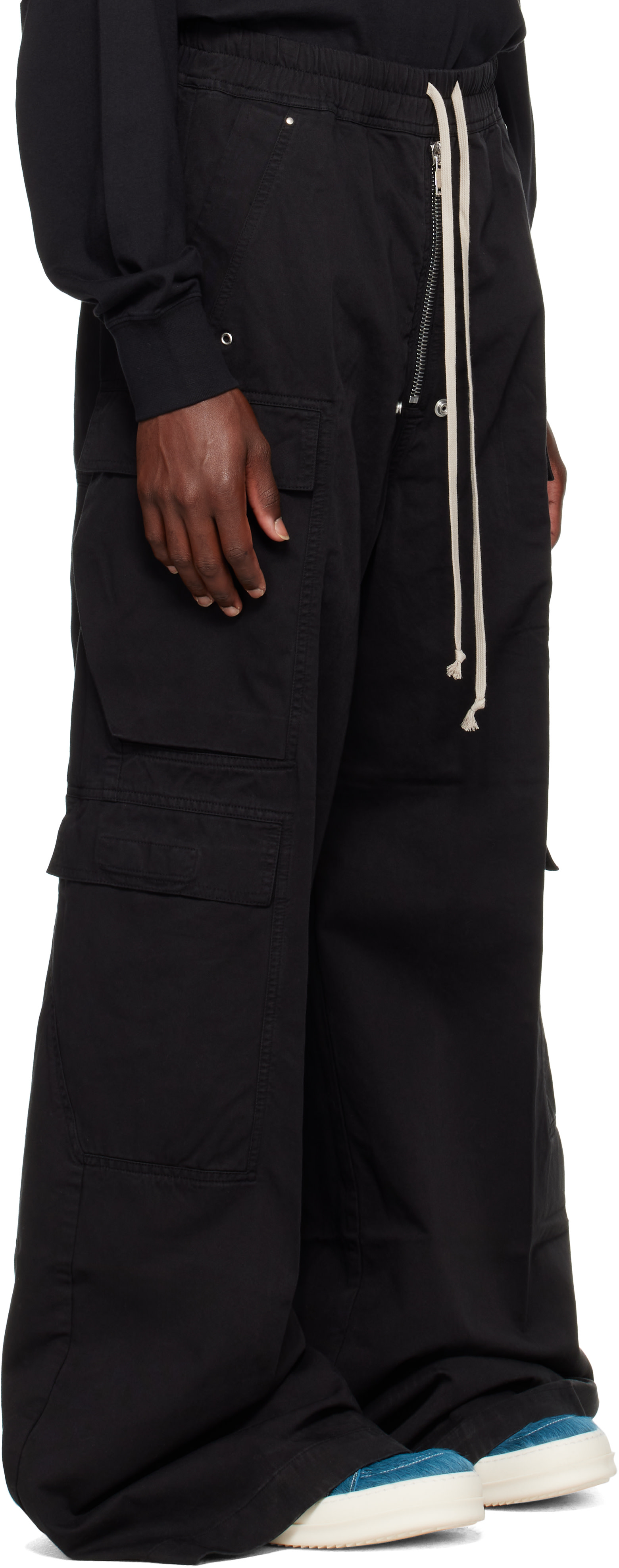 パンツ Rick owens cargo pods 44 24ss Rick Owens DRKSHDW: Black Tower Double Jumbo Belas Cargo Pants