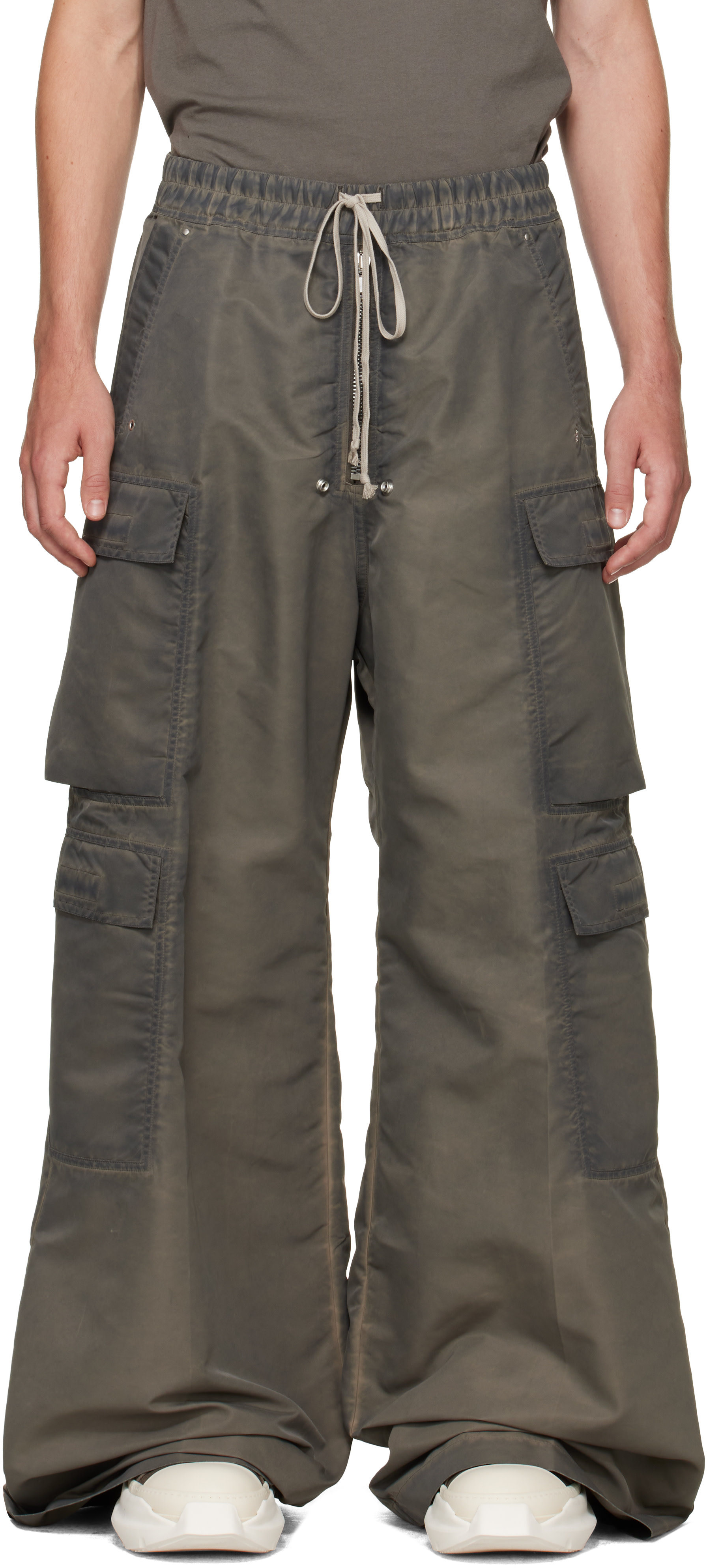 Rick Owens DRKSHDW: トープ Tower Double Cargo Jumbo Belas パンツ