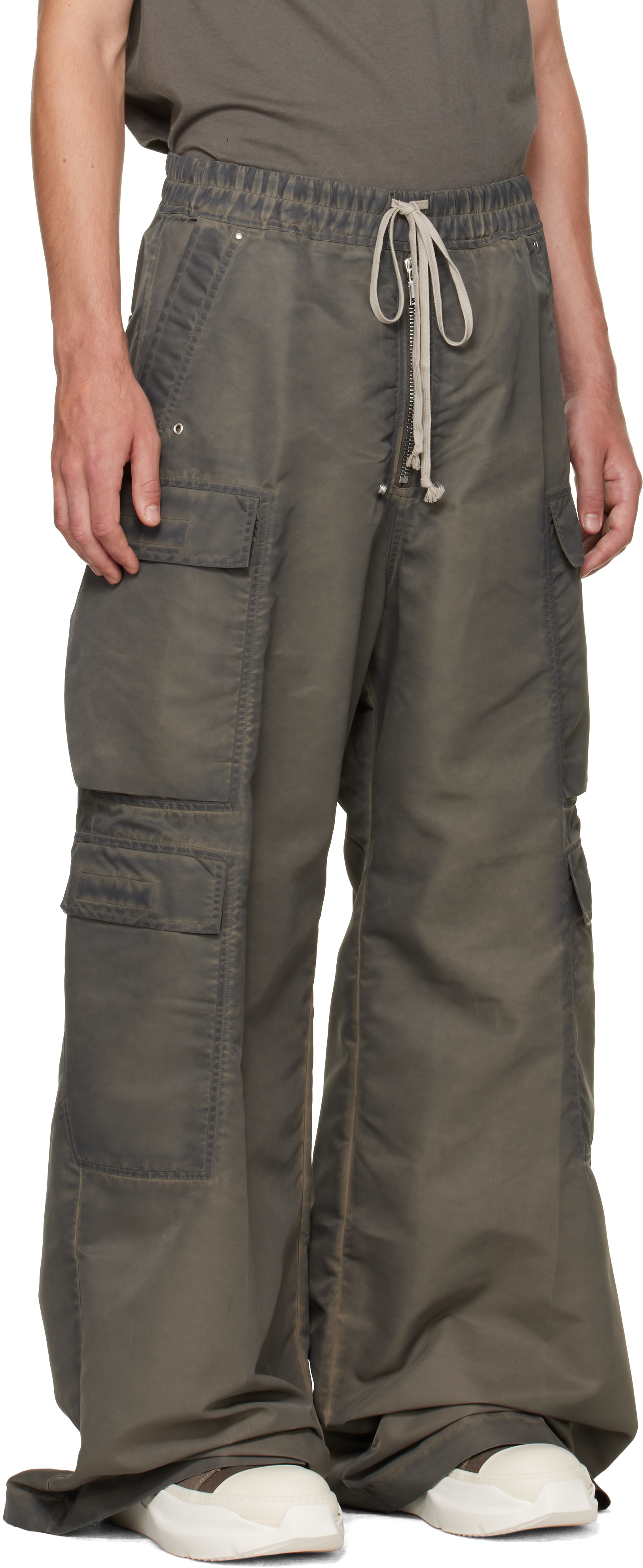 Rick Owens DRKSHDW: トープ Tower Double Cargo Jumbo Belas パンツ