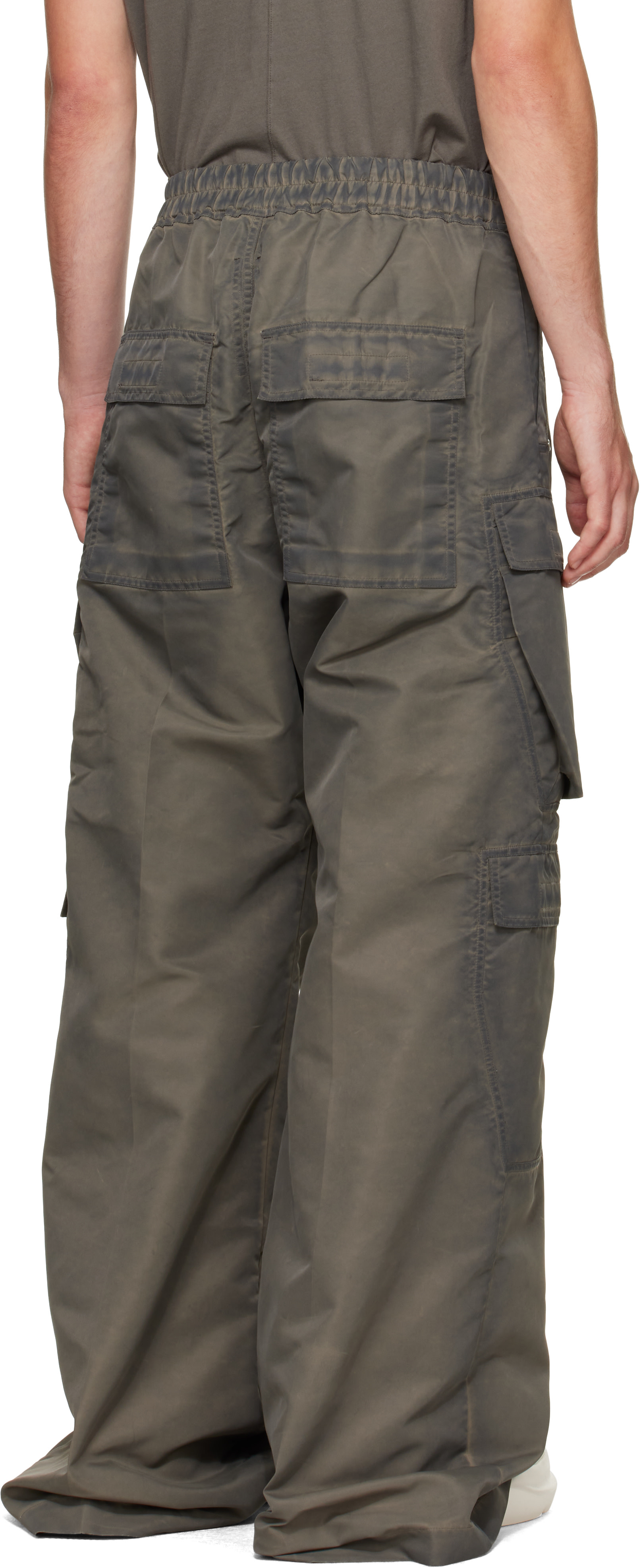 Rick Owens DRKSHDW: トープ Tower Double Cargo Jumbo Belas パンツ