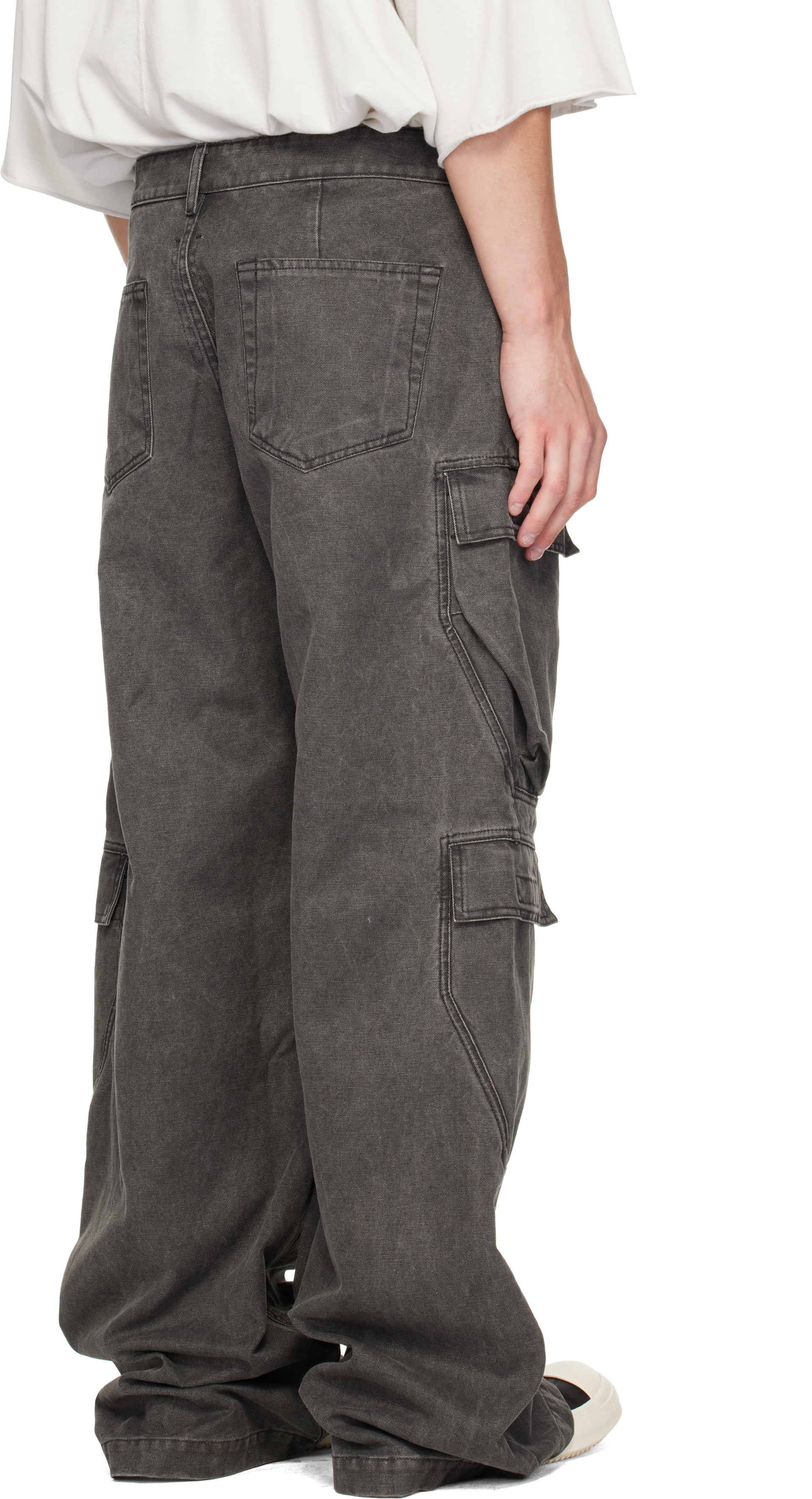 Rick Owens DRKSHDW - Gray Tower Double Cargo Pants