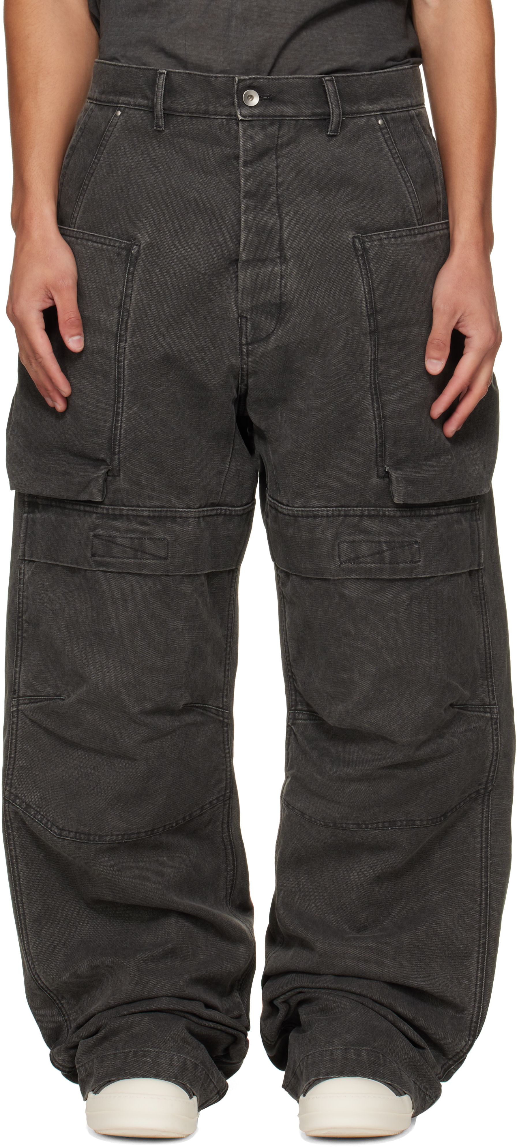 Rick Owens DRKSHDW - グレー Tower Stefan カーゴパンツ