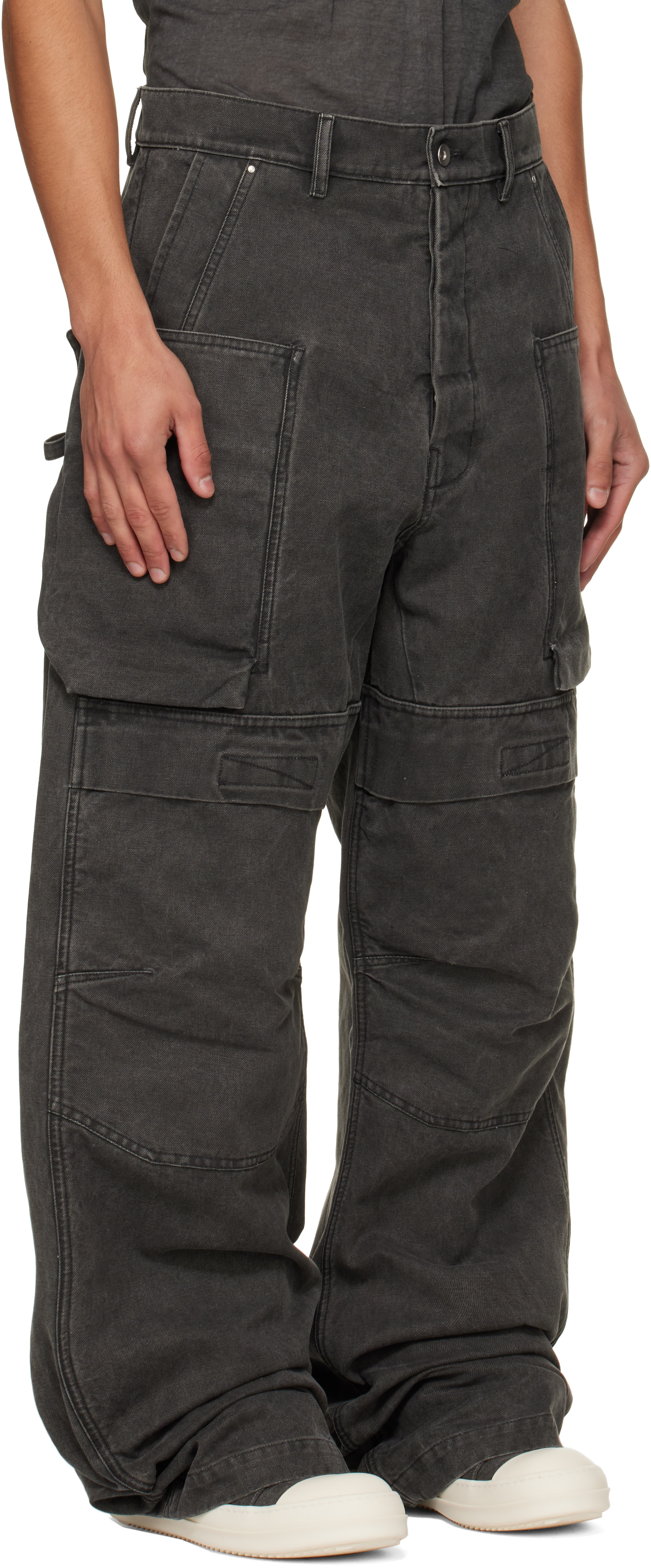 Rick Owens DRKSHDW - グレー Tower Stefan カーゴパンツ