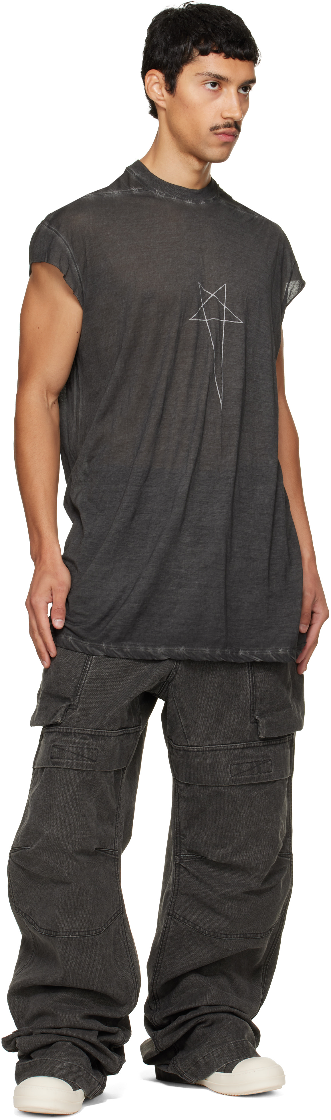 Rick Owens DRKSHDW - グレー Tower Stefan カーゴパンツ