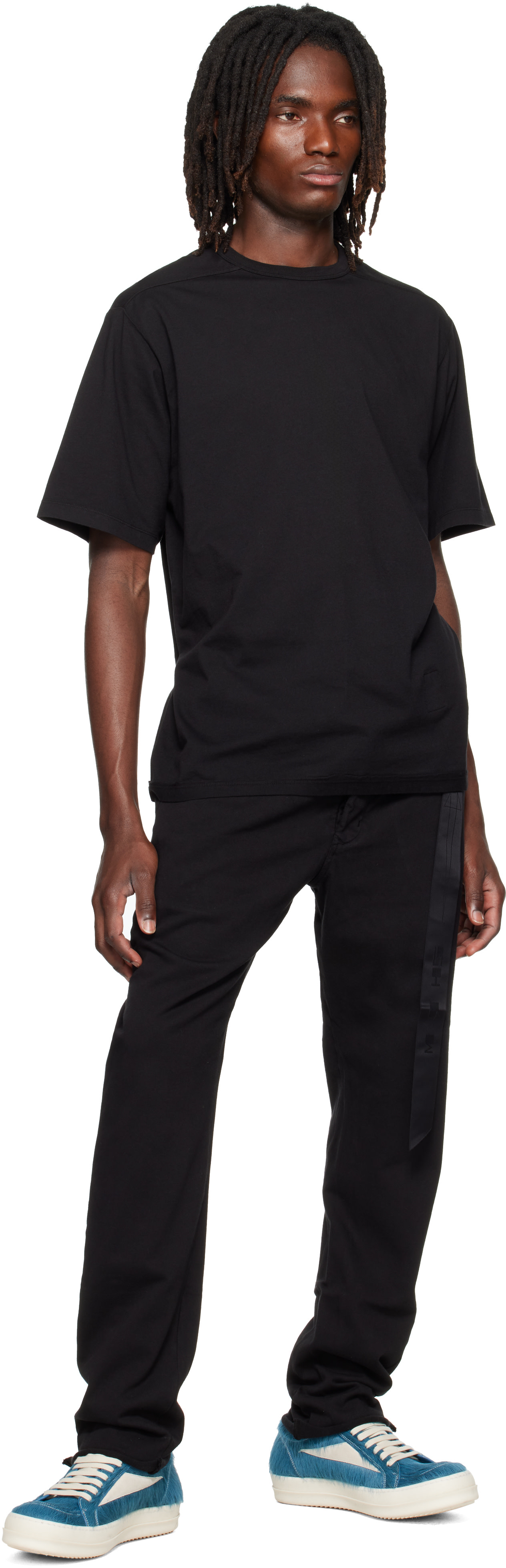 Rick Owens Drkshdw - 블랙 타워 베를린 드로우스트링 스웨트팬츠