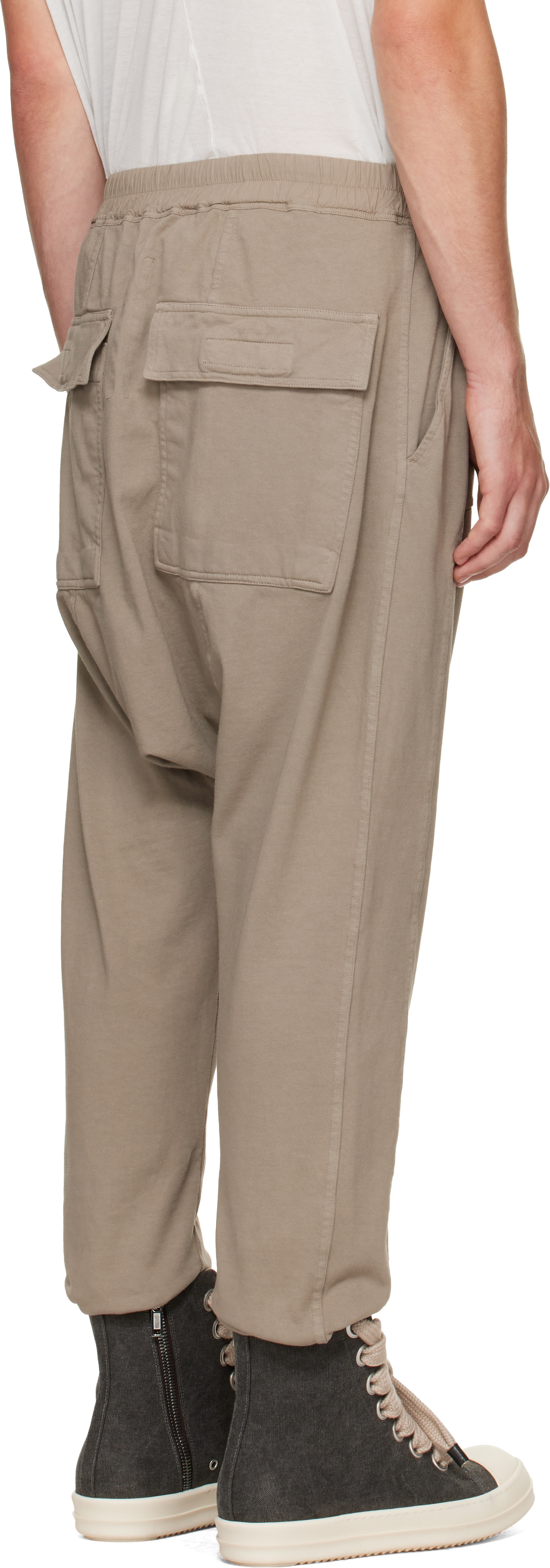 Rick Owens DRKSHDW - Beige Tower Drawstring Sweatpants