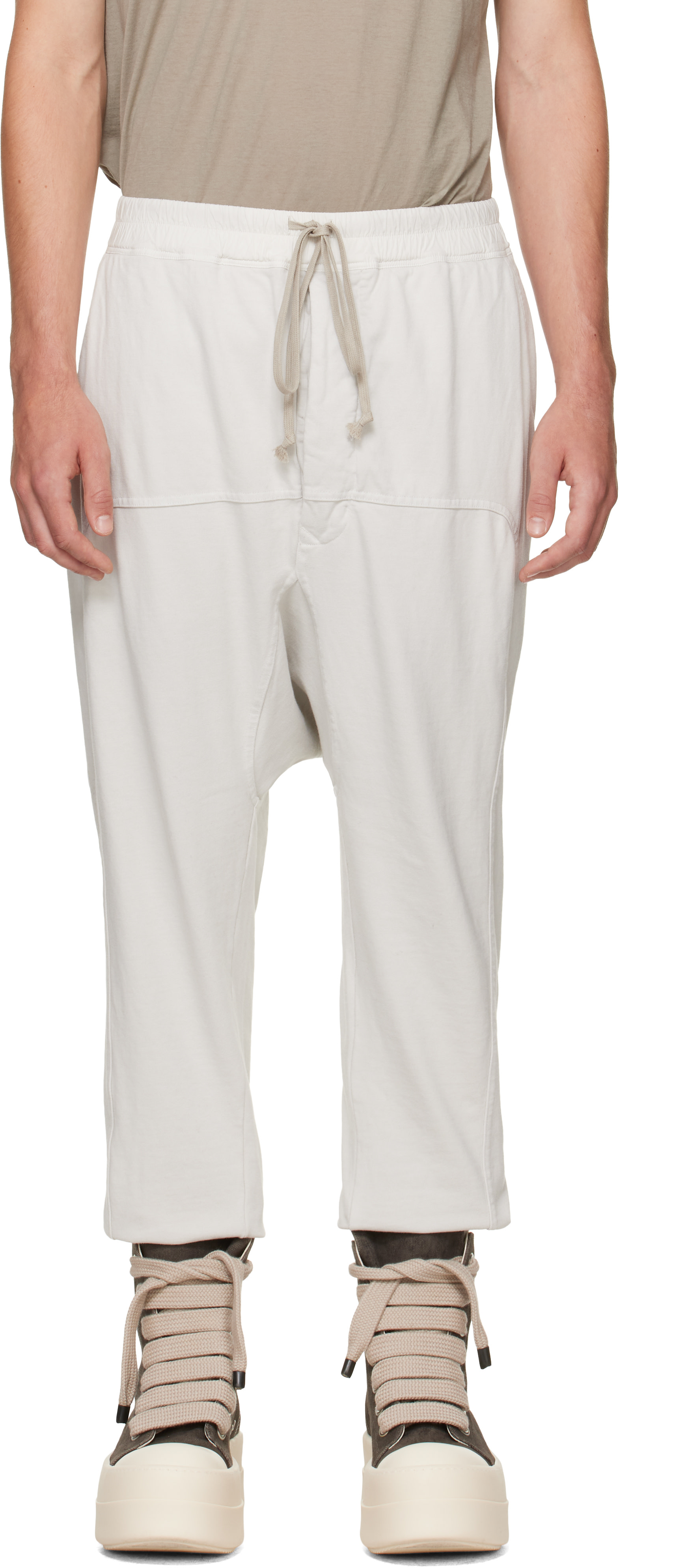 Rick Owens DRKSHDW - Off-White Tower Drawstring Sweatpants