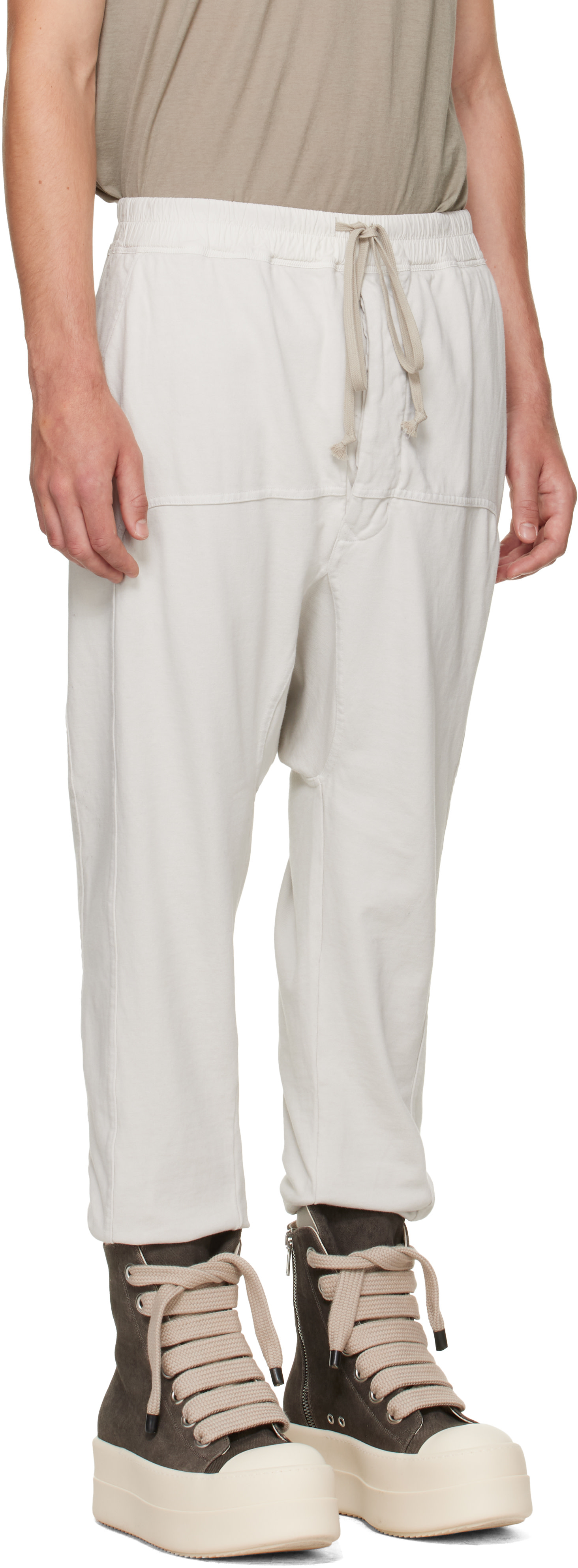 Rick Owens DRKSHDW - Off-White Tower Drawstring Sweatpants