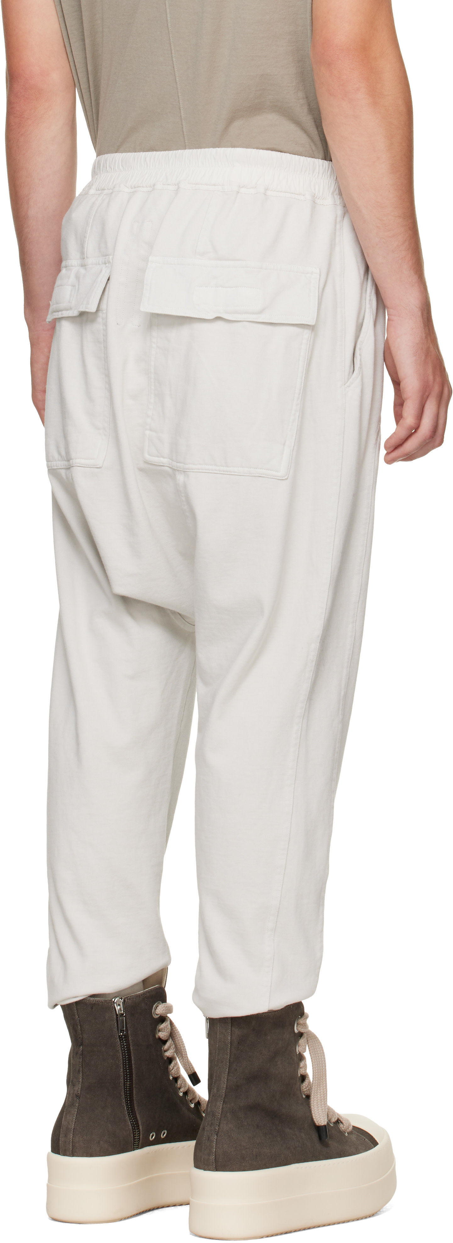 Rick Owens DRKSHDW - Off-White Tower Drawstring Sweatpants
