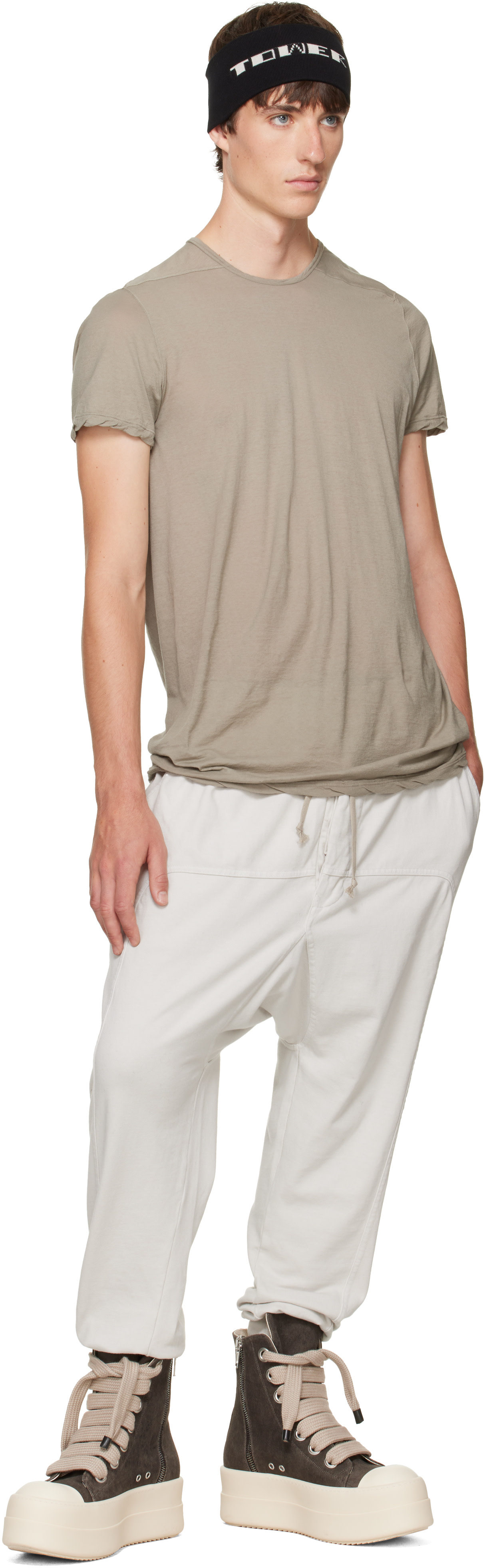 Rick Owens DRKSHDW - Off-White Tower Drawstring Sweatpants