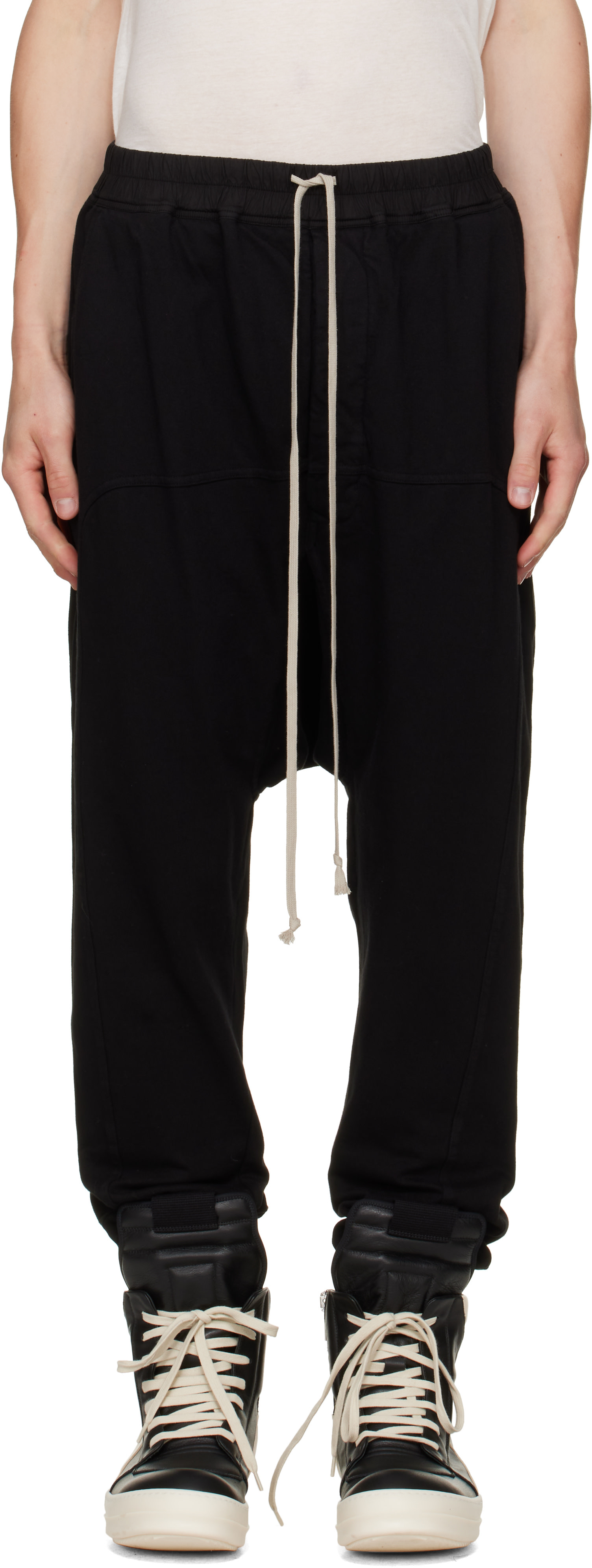 Rick Owens DRKSHDW - Black Tower Drawstring Sweatpants