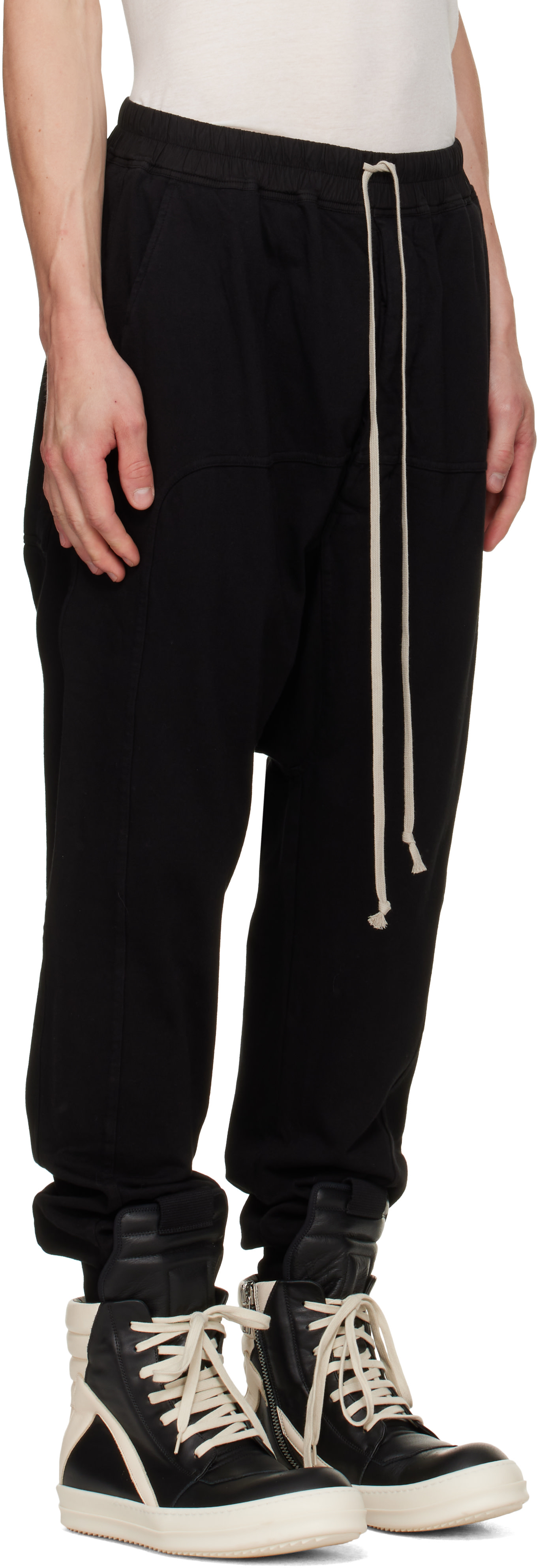 Rick Owens DRKSHDW - Black Tower Drawstring Sweatpants