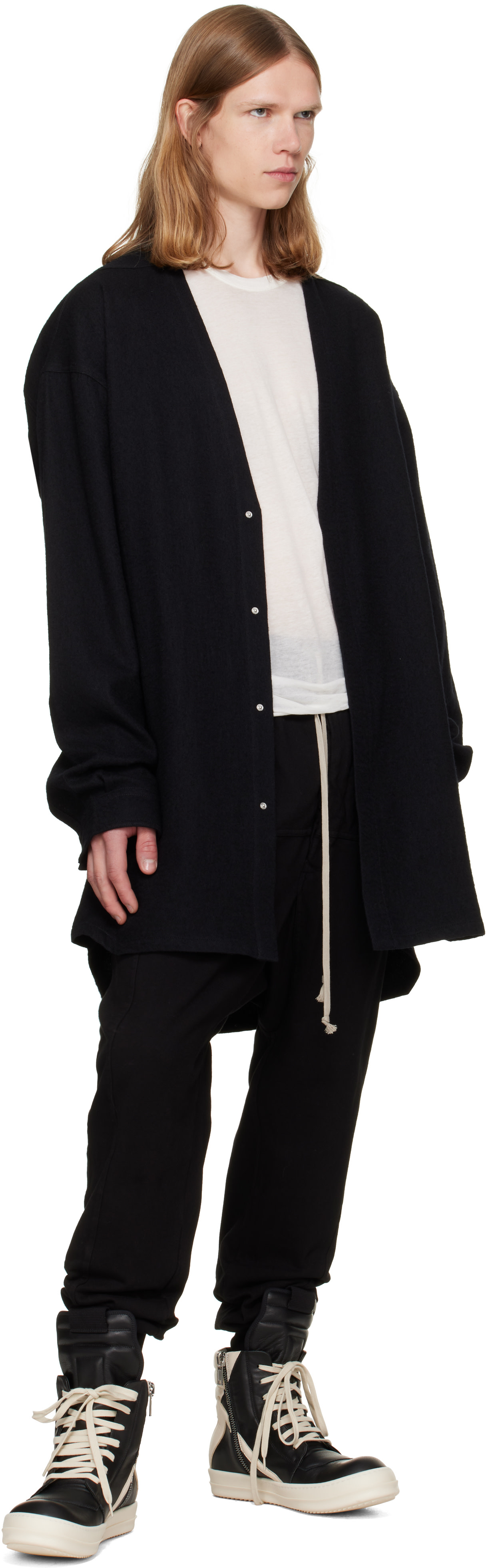 Rick Owens DRKSHDW - Black Tower Drawstring Sweatpants