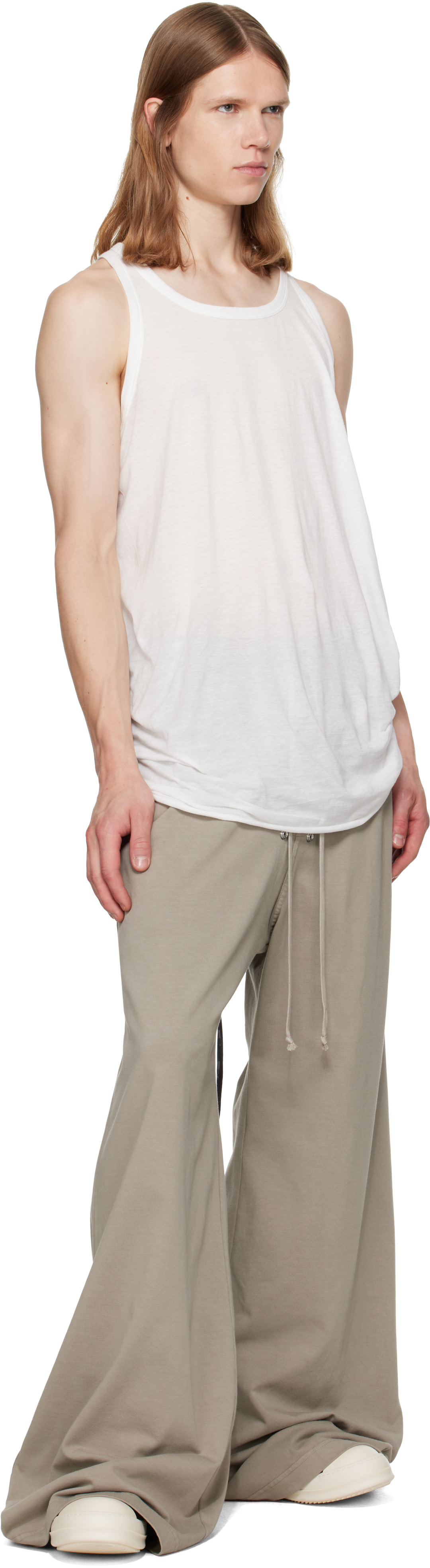 Rick Owens DRKSHDW: グレー Tower Geth Belas スウェットパンツ
