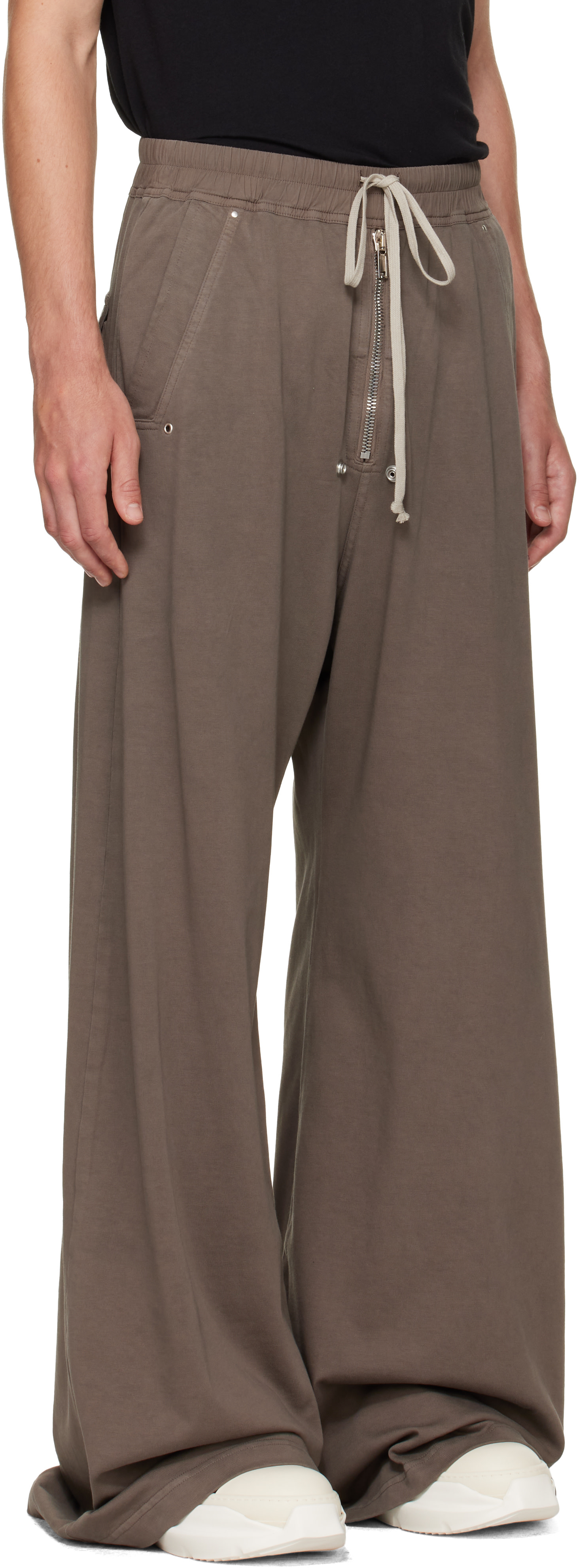 Rick Owens DRKSHDW: Brown Tower Geth Belas Sweatpants | SSENSE Japan