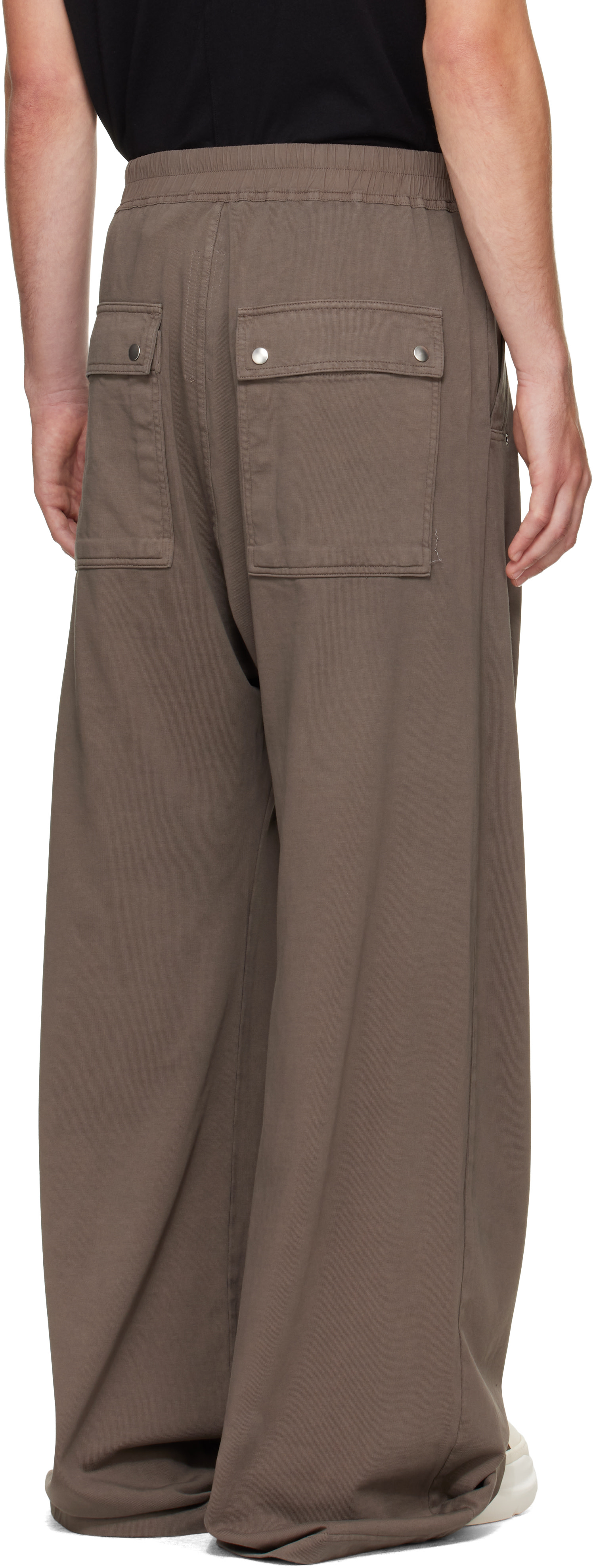 Rick Owens DRKSHDW: ブラウン Tower Geth Belas スウェットパンツ