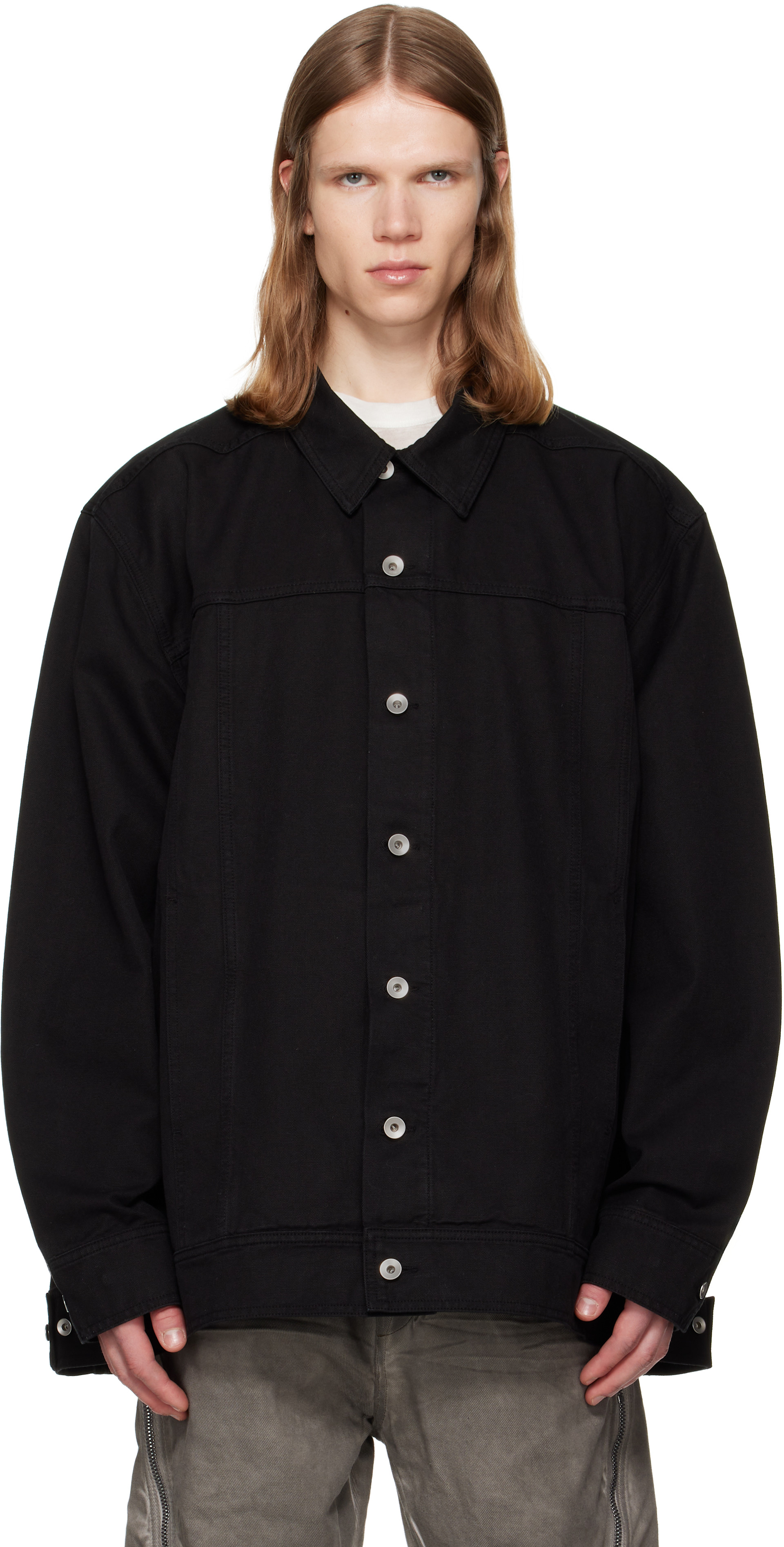 Rick Owens Drkshdw - 블랙 타워 점보 워커 재킷