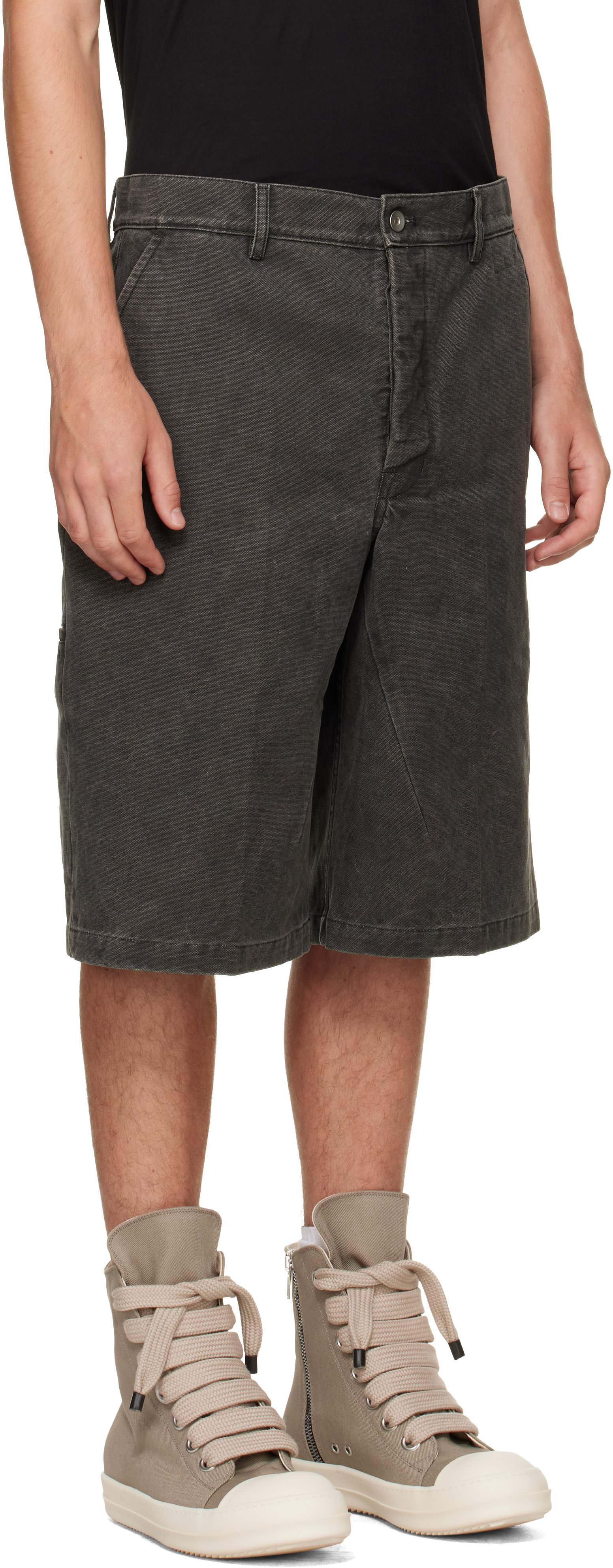 Rick Owens DRKSHDW - Gray Tower Work Shorts