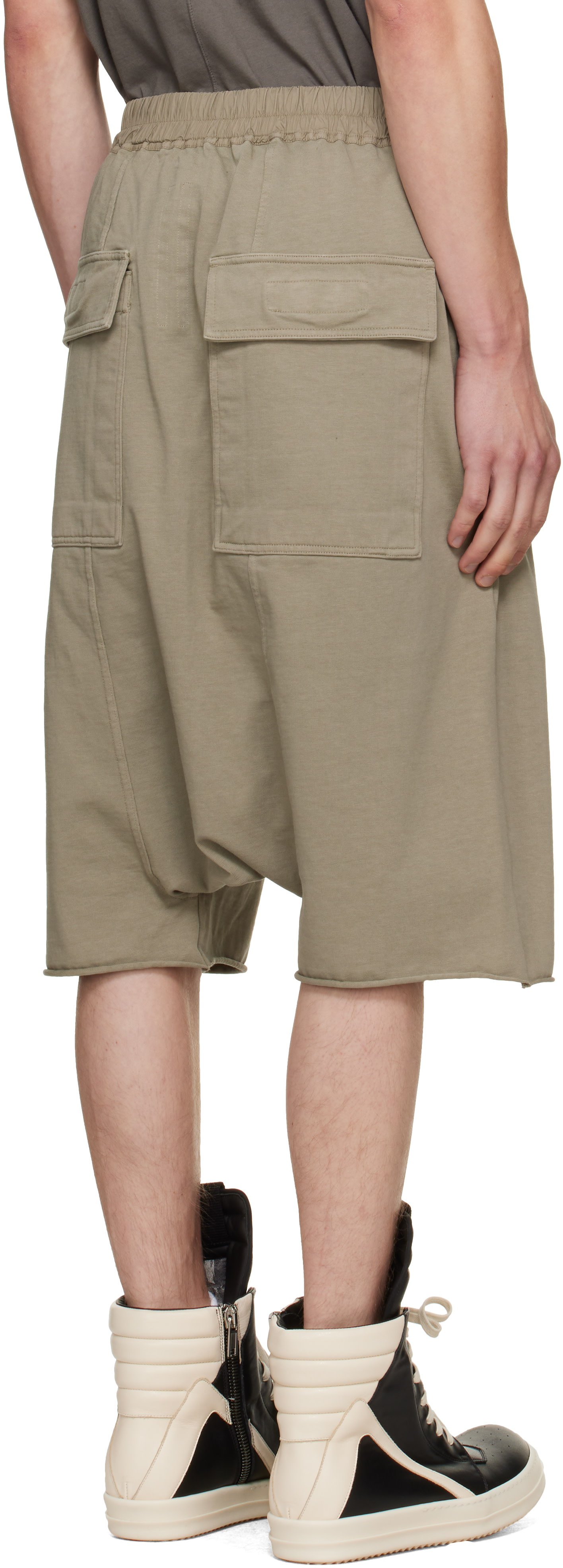 Rick Owens DRKSHDW: トープ Tower Drawstring Pods ショートパンツ