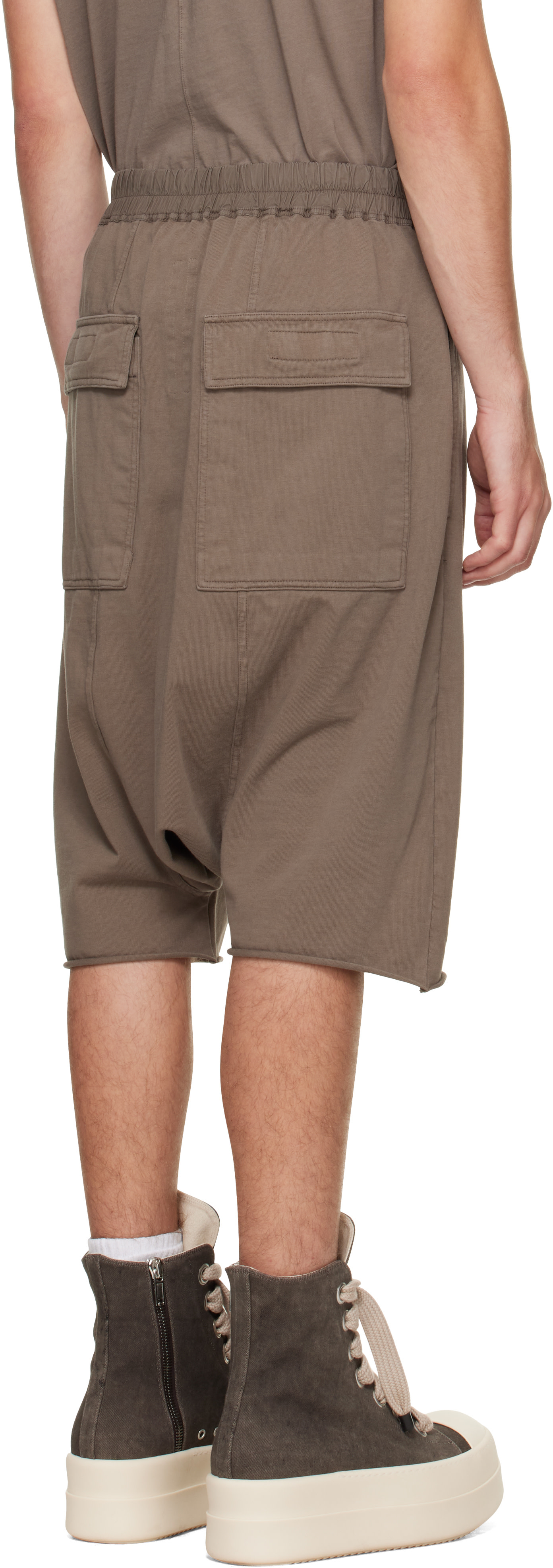 Rick Owens DRKSHDW: トープ Tower Drawstring Pods ショートパンツ