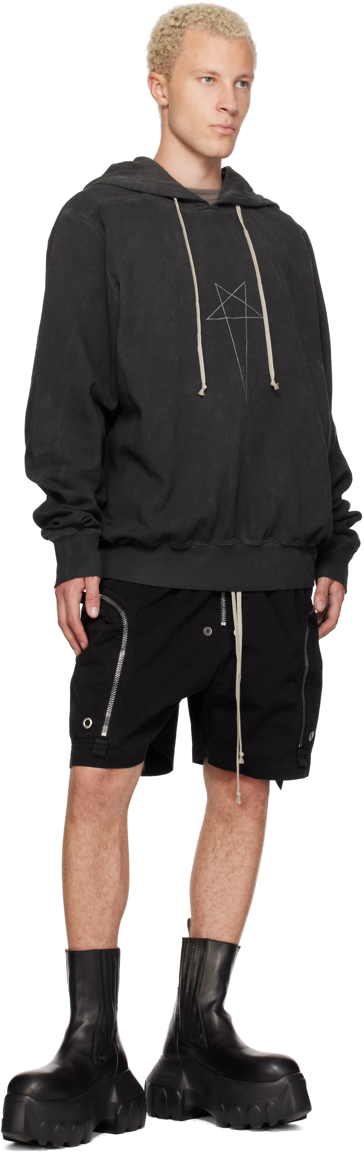 Rick Owens DRKSHDW: ブラック Tower Bauhaus ショートパンツ | SSENSE