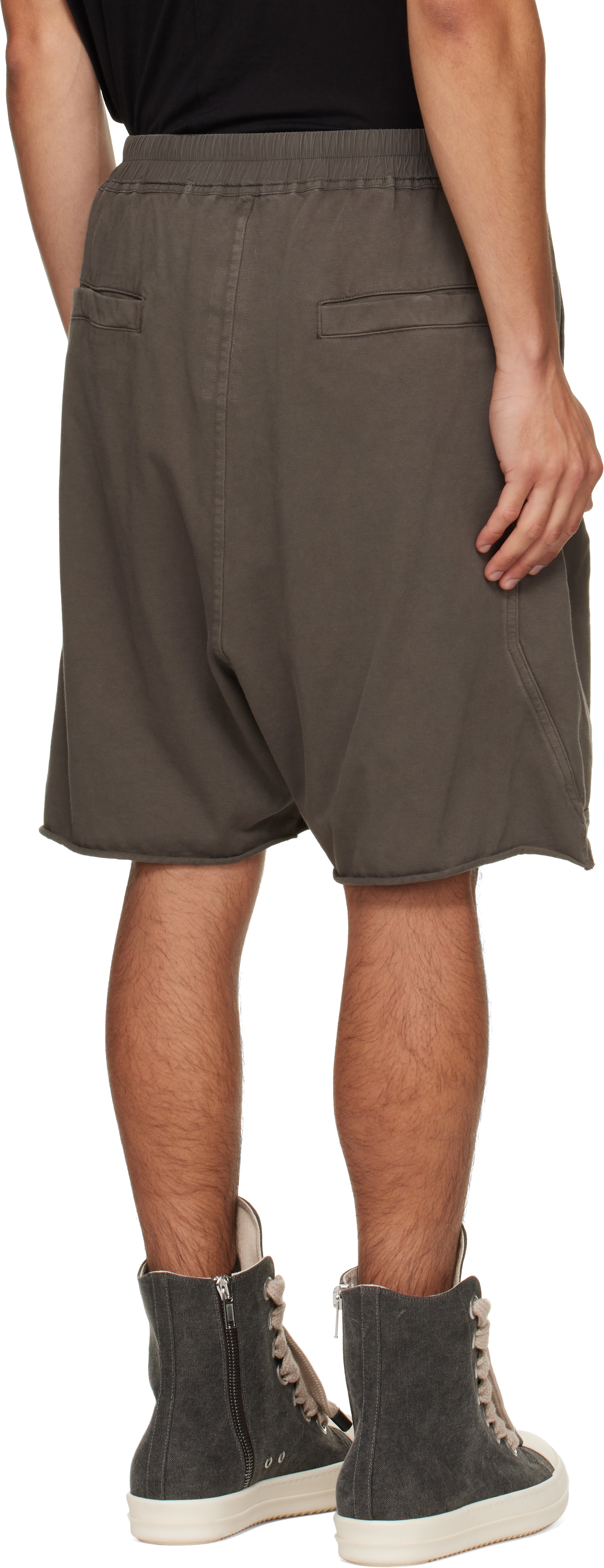 Rick Owens DRKSHDW: Gray Tower Bauhaus Shorts | SSENSE