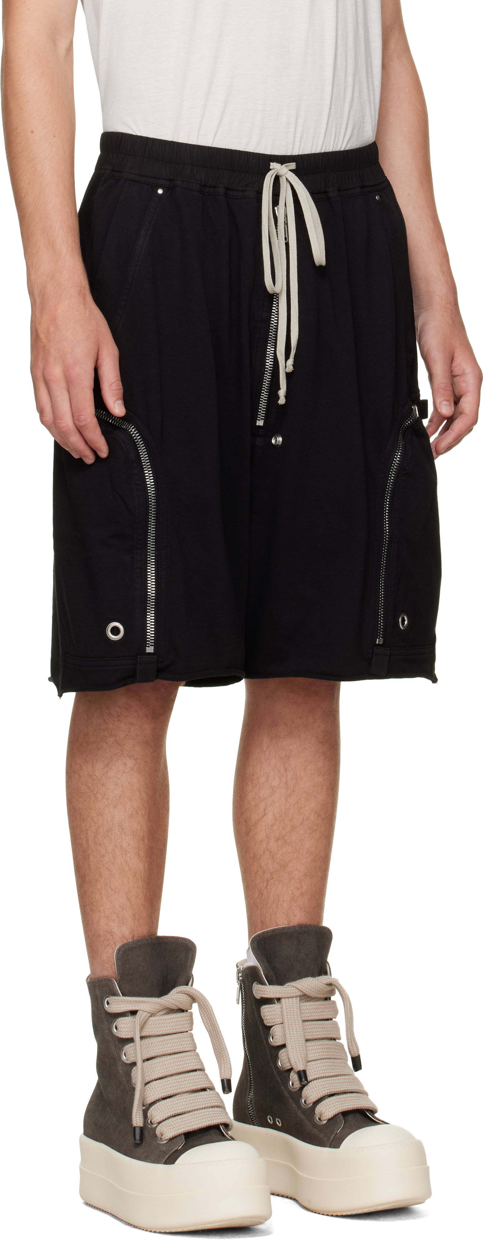 Rick Owens DRKSHDW: ブラック Tower Bauhaus ショートパンツ | SSENSE