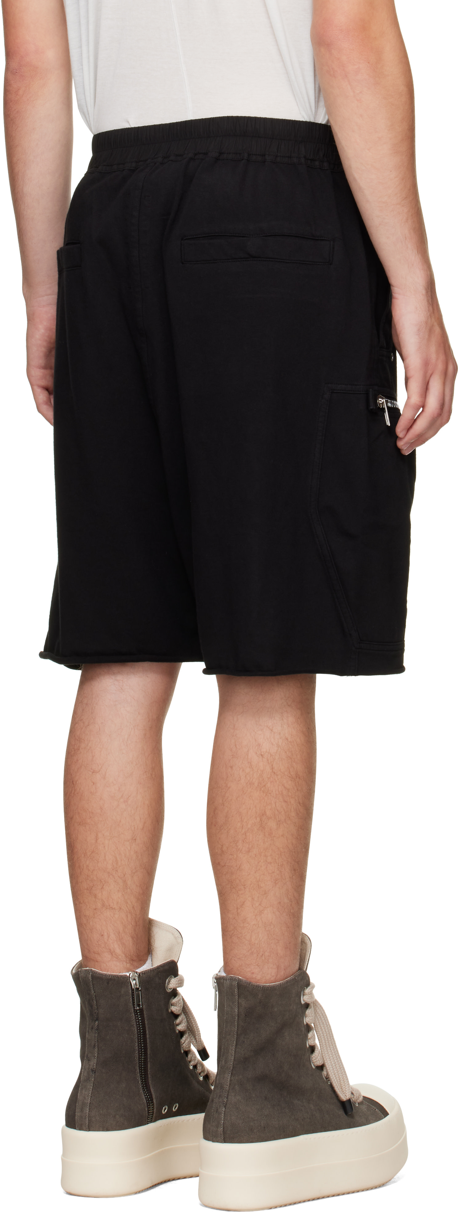 Rick Owens DRKSHDW: Black Tower Bauhaus Shorts | SSENSE Switzerland